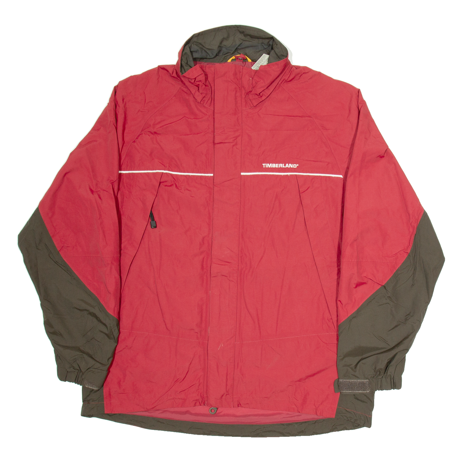 TIMBERLAND Mens Track Jacket Red Nylon M Refurbished - N/A refurbished available on Cerqular