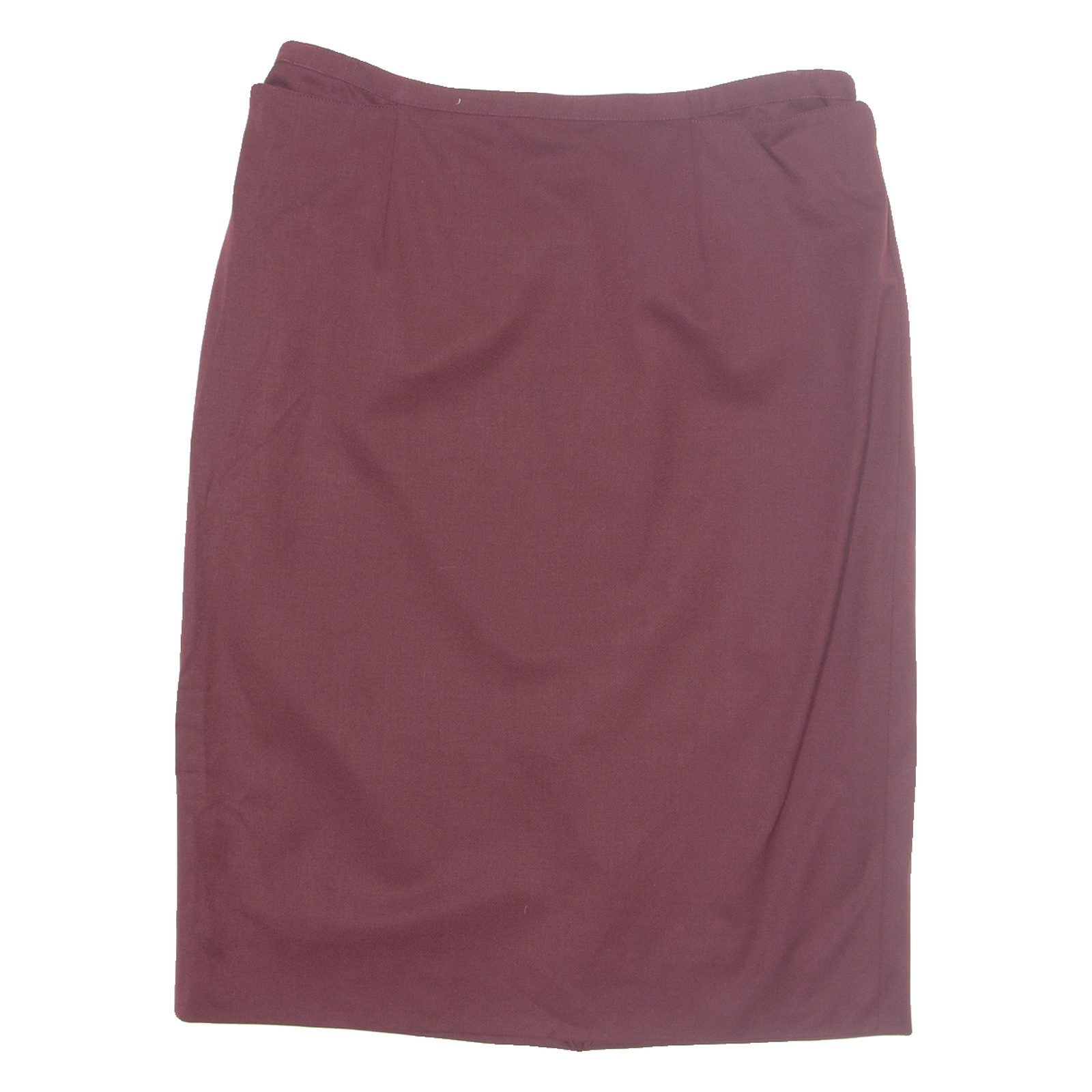 Womens Straight Skirt Maroon Midi Wool M Refurbished - N/A refurbished available on Cerqular