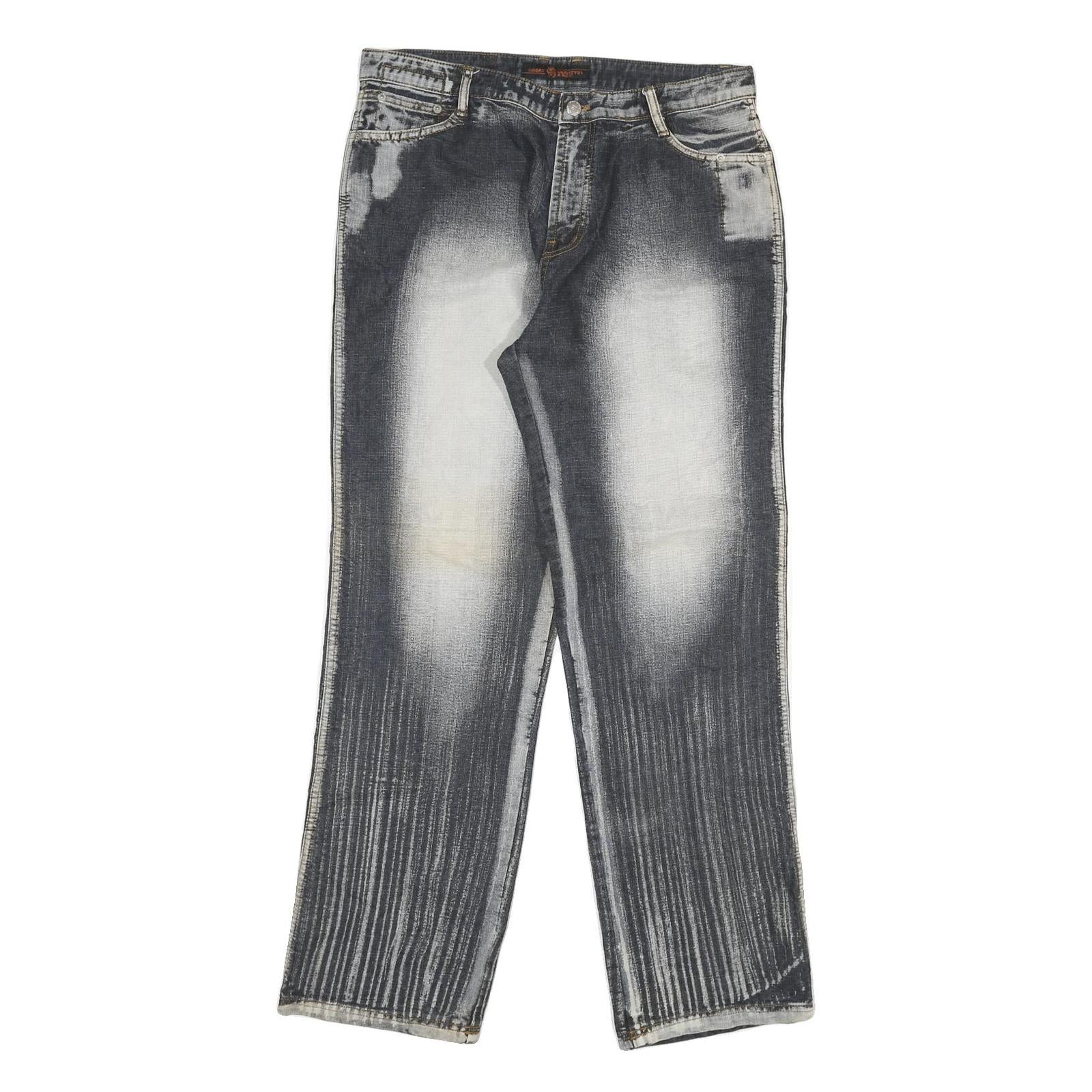 GREAT VARIETY 21 Mens Jeans Black Light Denim Regular Straight Cotton Blend W32 Refurbished - N/A refurbished available on Cerqular