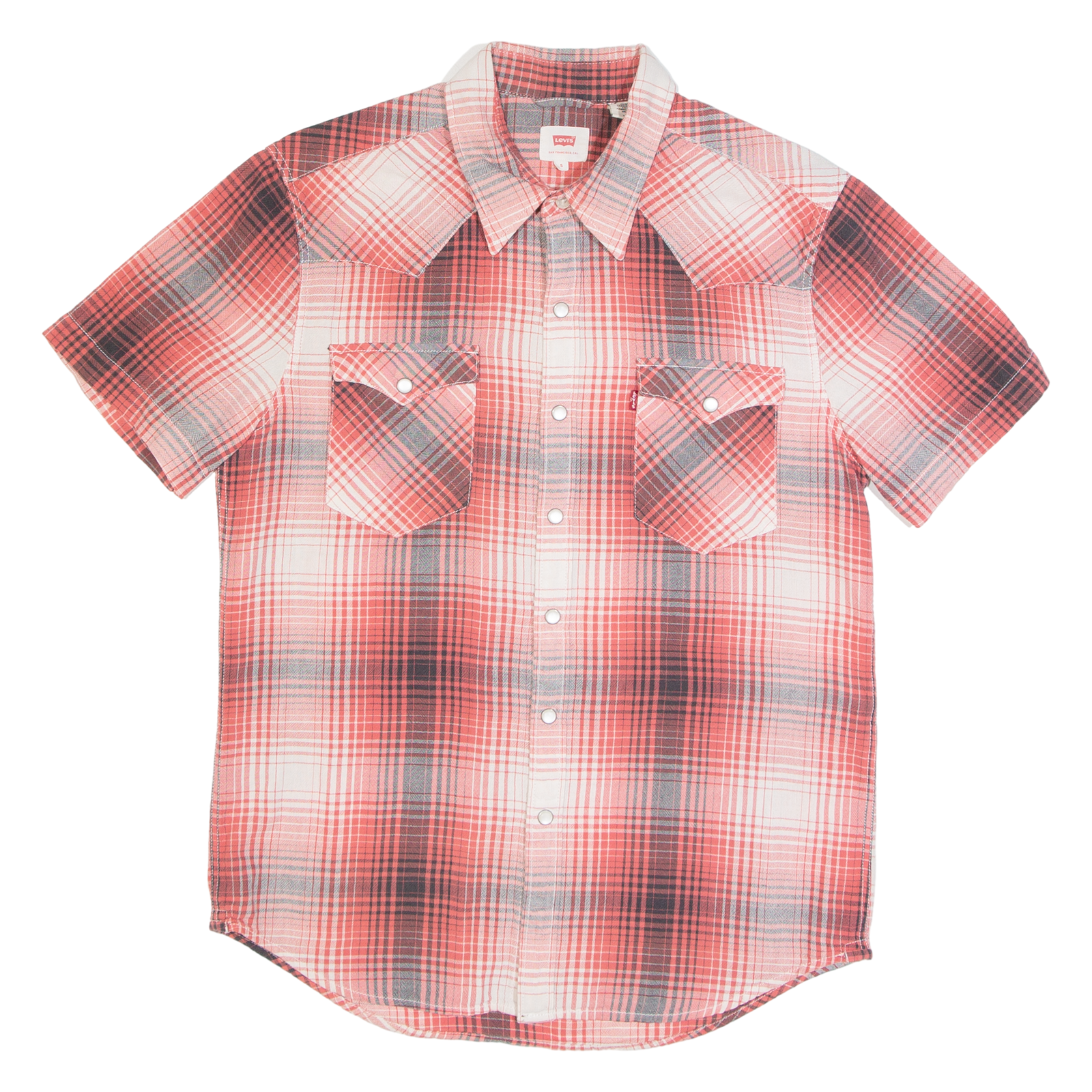 LEVI'S Mens Shirt Red Plaid S Refurbished - N/A refurbished available on Cerqular