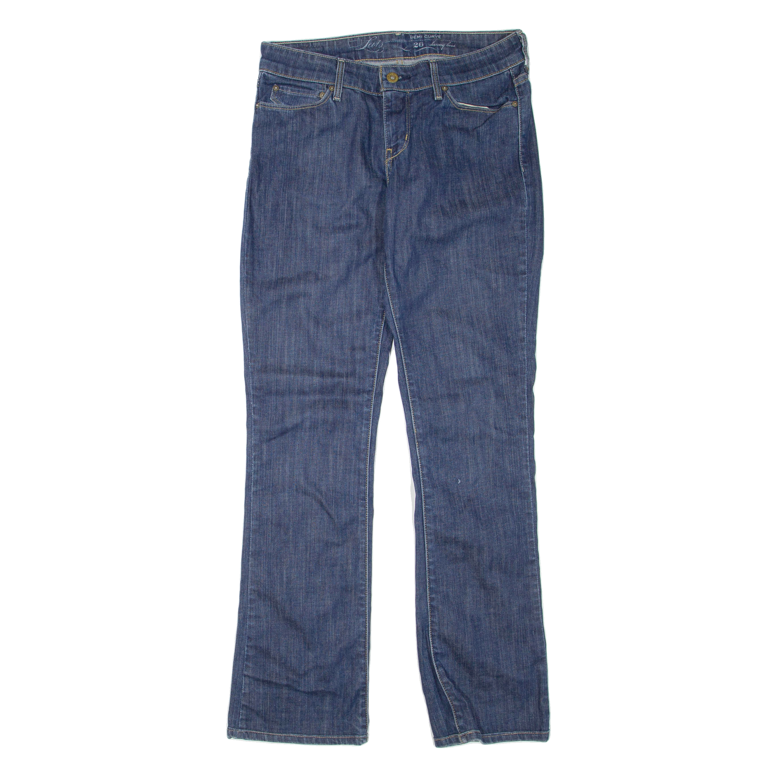 LEVI'S Demi Curve Womens Jeans Blue Regular Bootcut W26 L31 Refurbished - N/A refurbished available on Cerqular