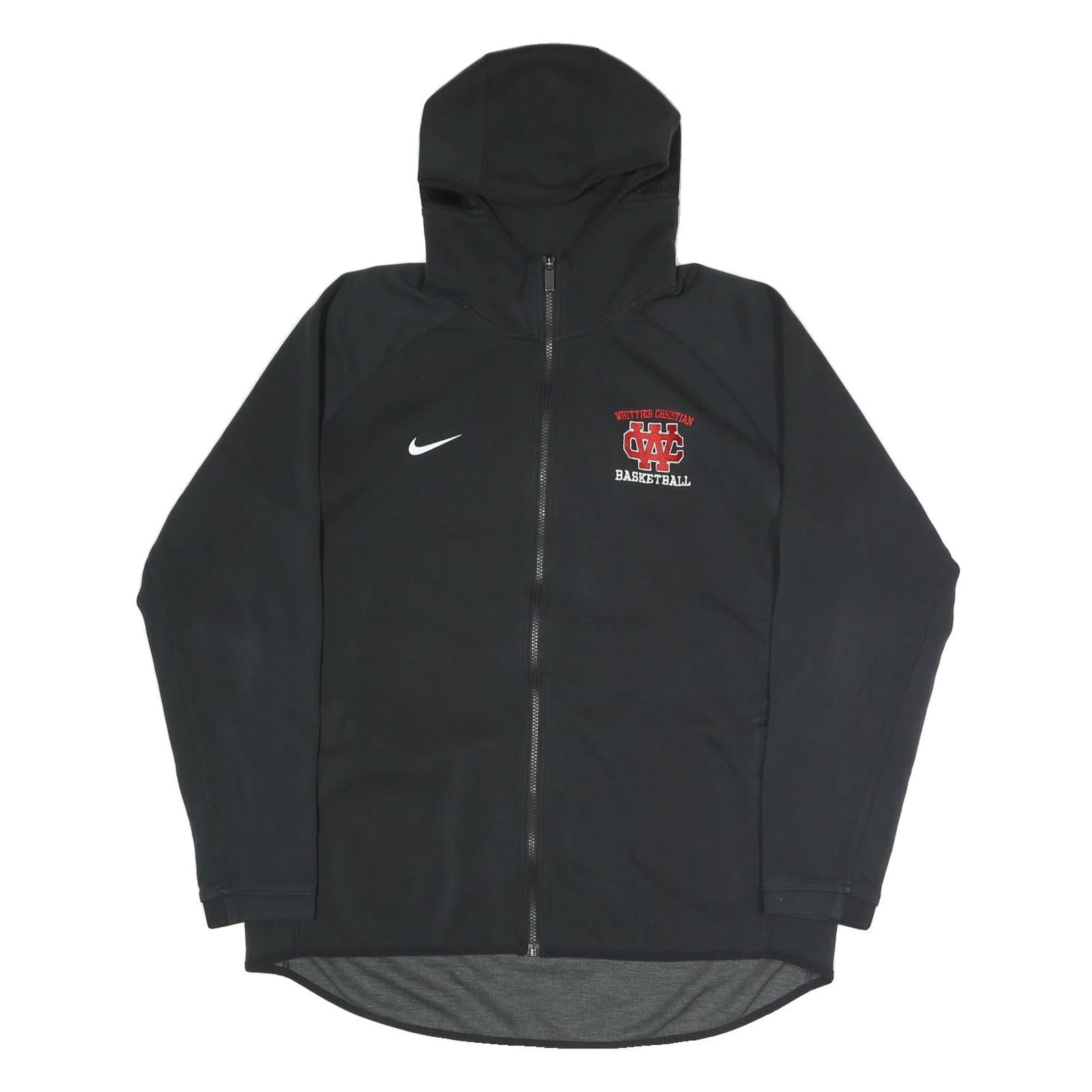 NIKE Mens Black Whittier Christian Basketball Full Zip Hoodie XL Sportswear Refurbished - N/A refurbished available on Cerqular