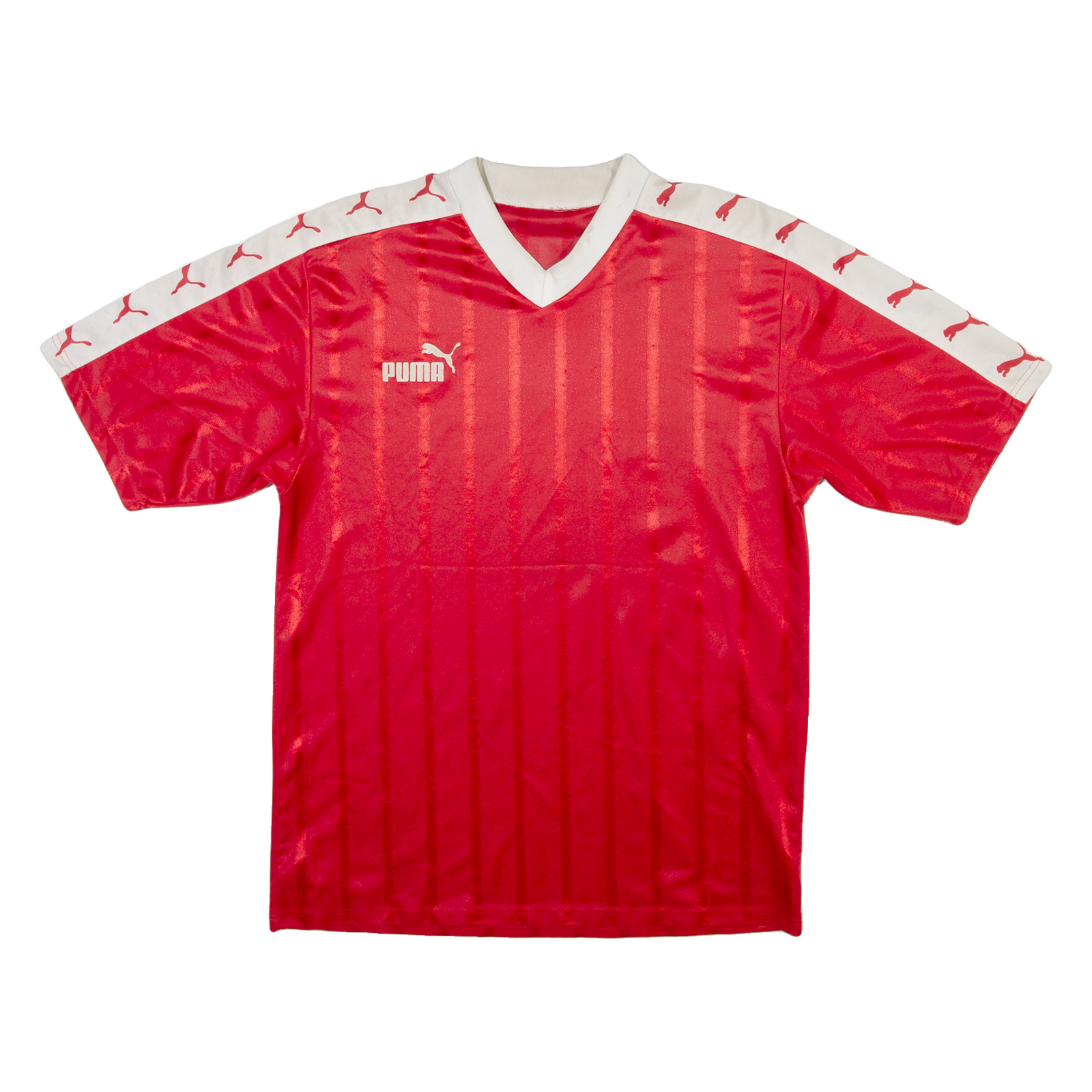 PUMA Mens T-Shirt Red V-Neck L Refurbished - N/A refurbished available on Cerqular