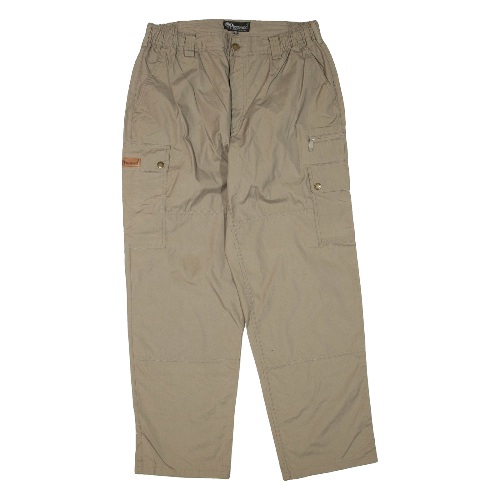 PINEWOOD Mens Trousers Brown Regular Tapered W32 L30 Refurbished - N/A refurbished available on Cerqular