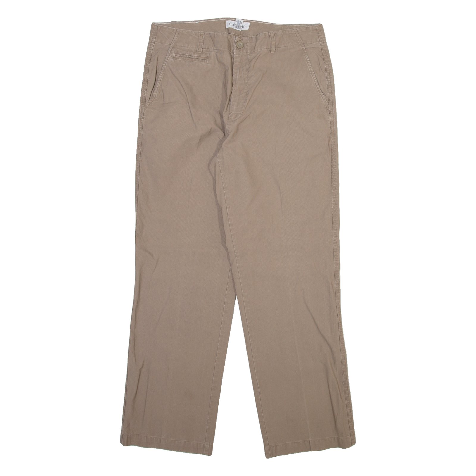 CALVIN KLEIN JEANS Mens Trousers Beige Regular Straight W32 L30 Refurbished - N/A refurbished available on Cerqular
