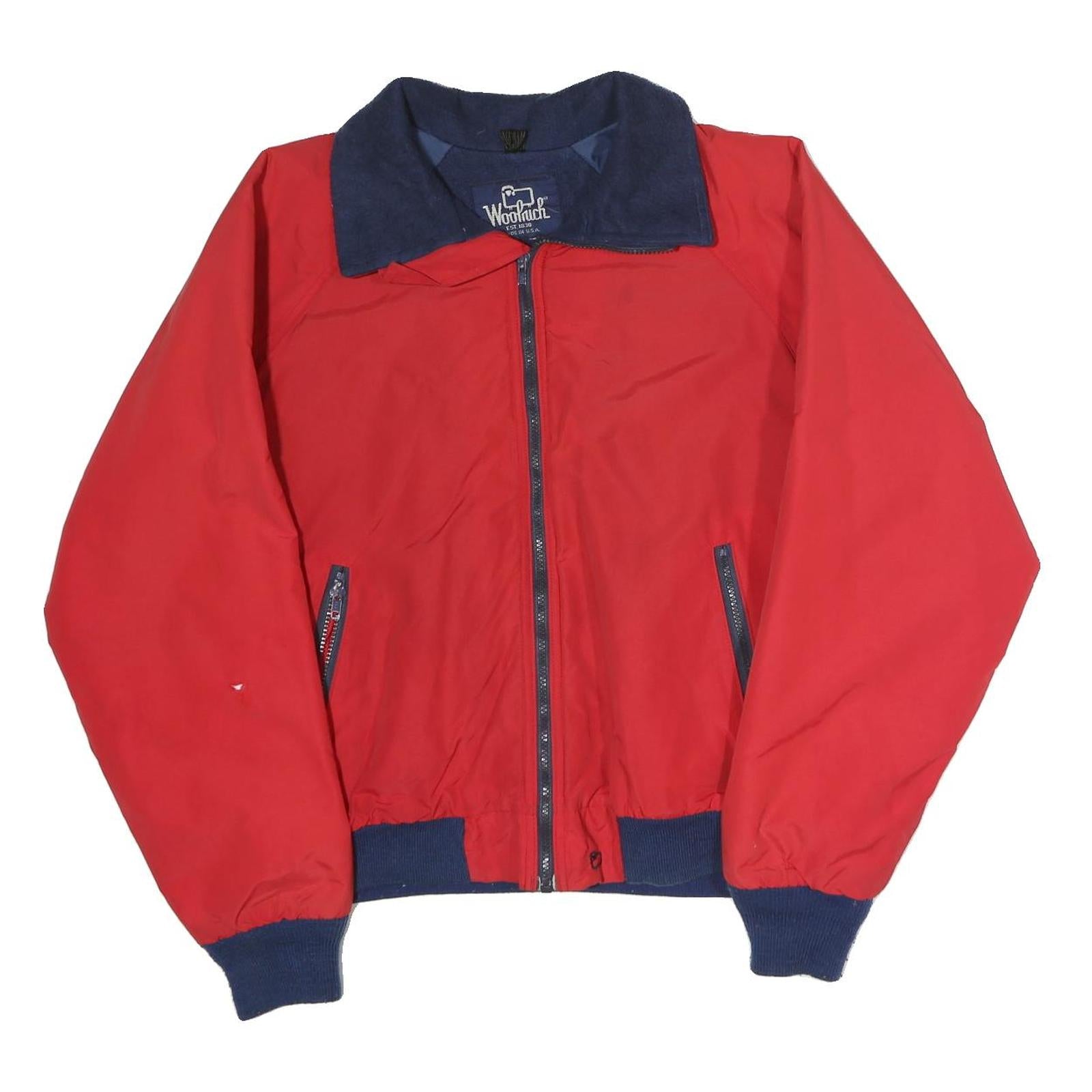 Buy WOOLRICH Mens Red & Navy Zip Jacket L Cotton Blend Classic Casual Outerwear Refurbished - $84.49 WOOLRICH Mens Red & Navy Zip Jacket L Cotton Blend Classic Casual Outerwear Refurbished - N/A refurbished available on Cerqular