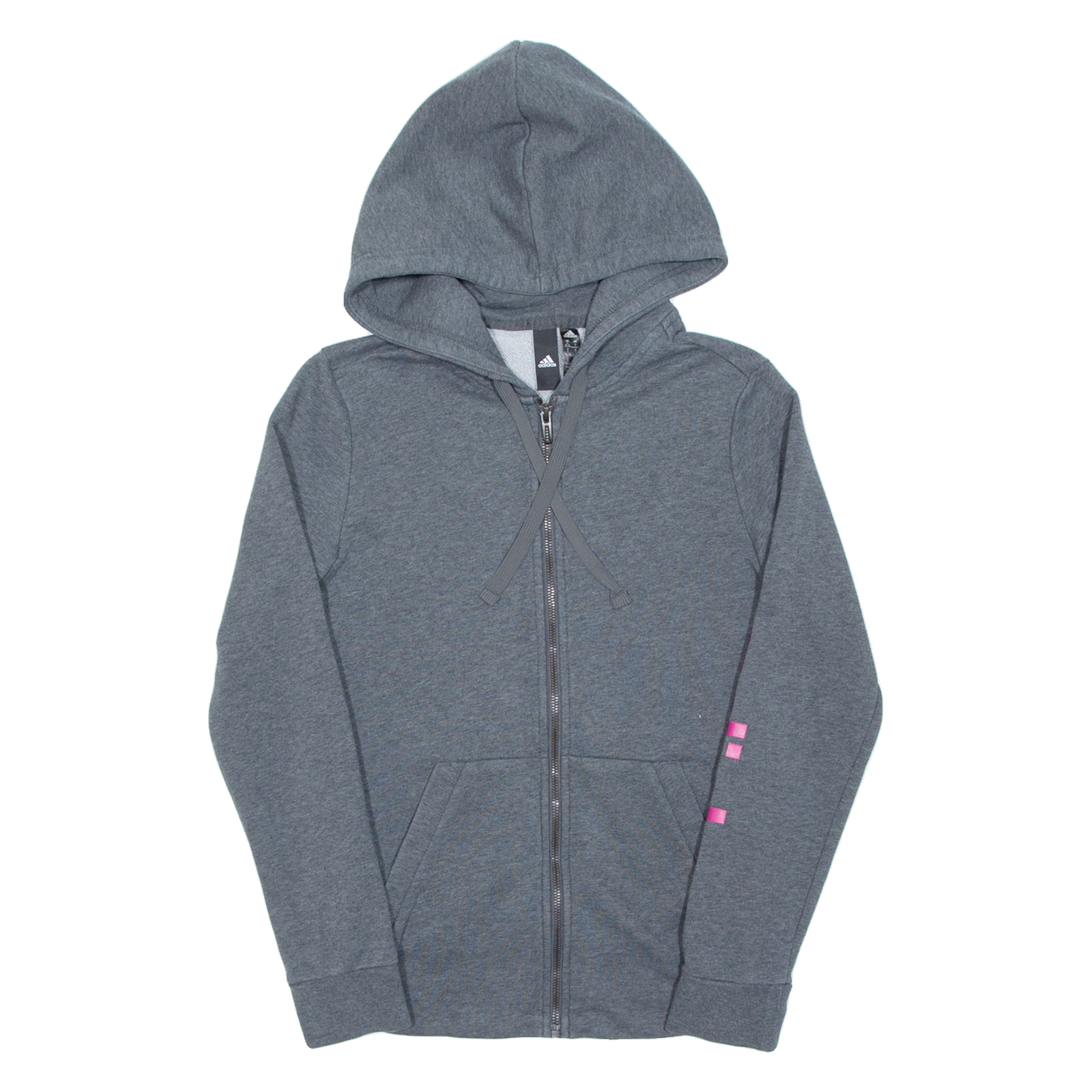 ADIDAS Womens Grey Hoodie Full Zip S Refurbished - N/A refurbished available on Cerqular