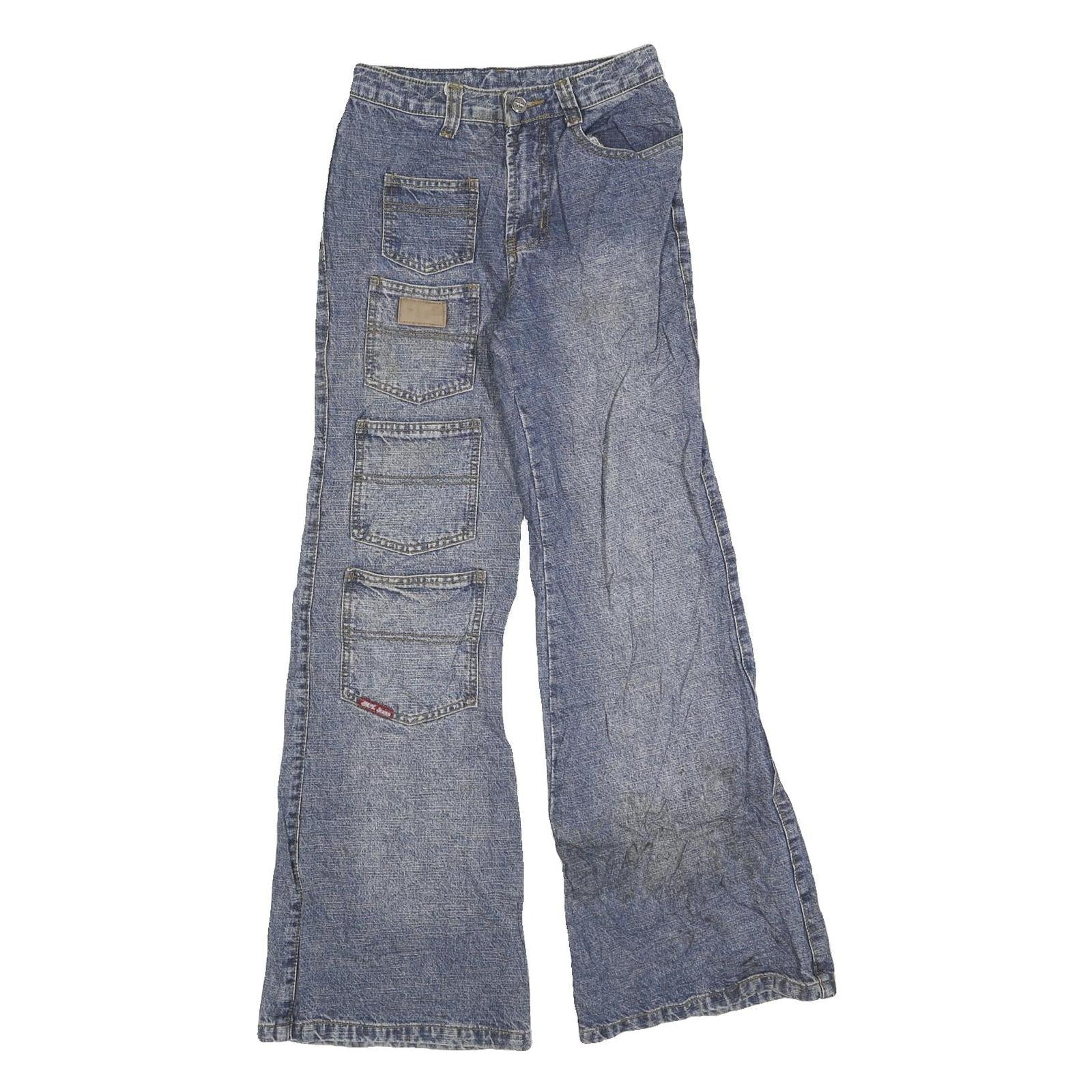 Buy MING YANG Womens Blue Regular Jeans Denim W24 L30 Patchwork Zip Pockets Refurbished - $25.99 MING YANG Womens Blue Regular Jeans Denim W24 L30 Patchwork Zip Pockets Refurbished - N/A refurbished available on Cerqular