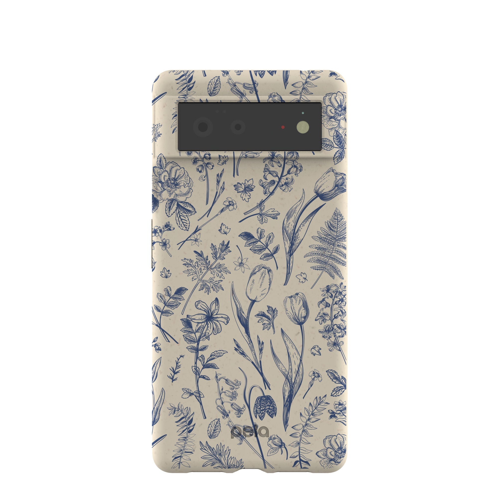 London Fog Indigo Bouquet Google Pixel 6 Case Refurbished - Pela Case refurbished available on Cerqular