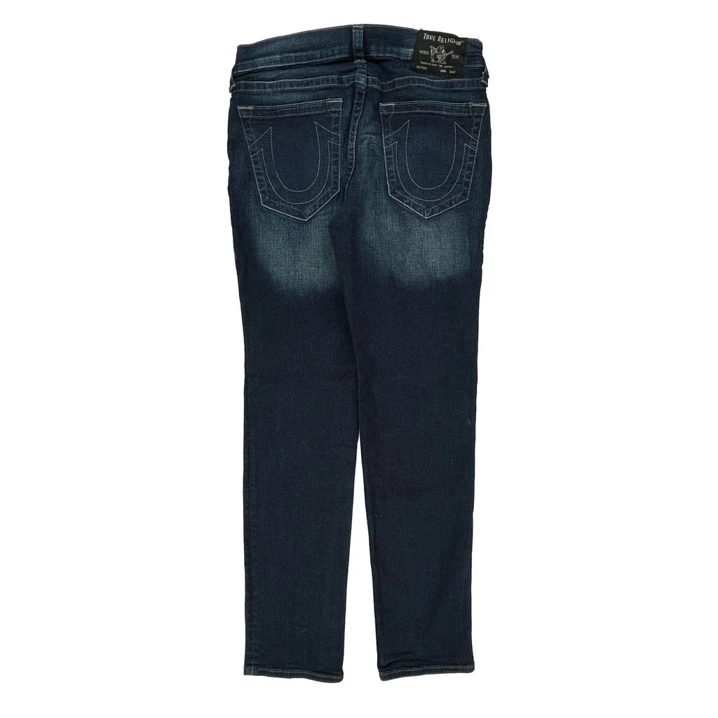 True Religion Skinny Jeans - 34W 31L Dark Wash Cotton Refurbished - Thrifted (note: this is a term often used to describe second- refurbished available on Cerqular