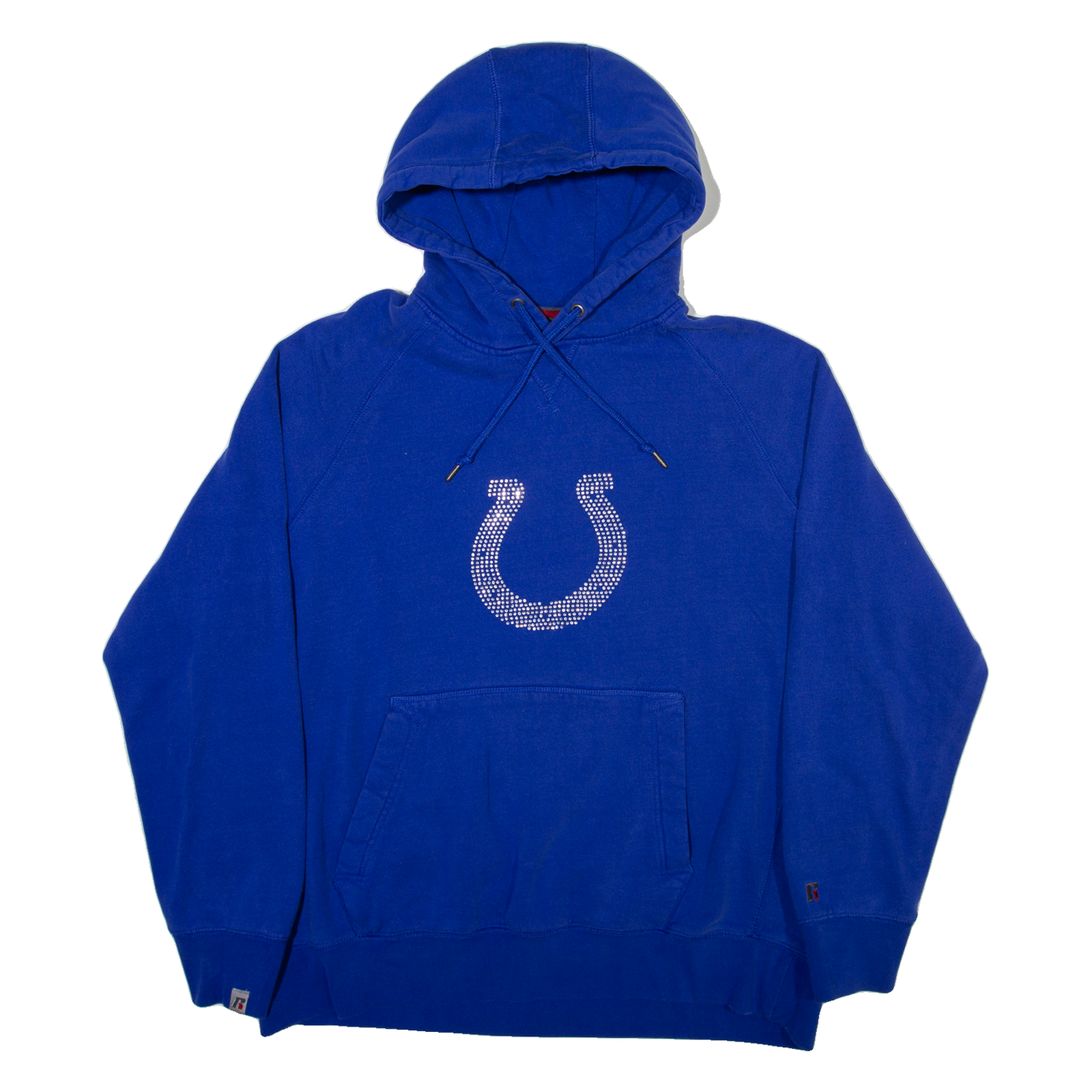 RUSSELL ATHLETIC Womens Blue Hoodie USA XL Refurbished - N/A refurbished available on Cerqular