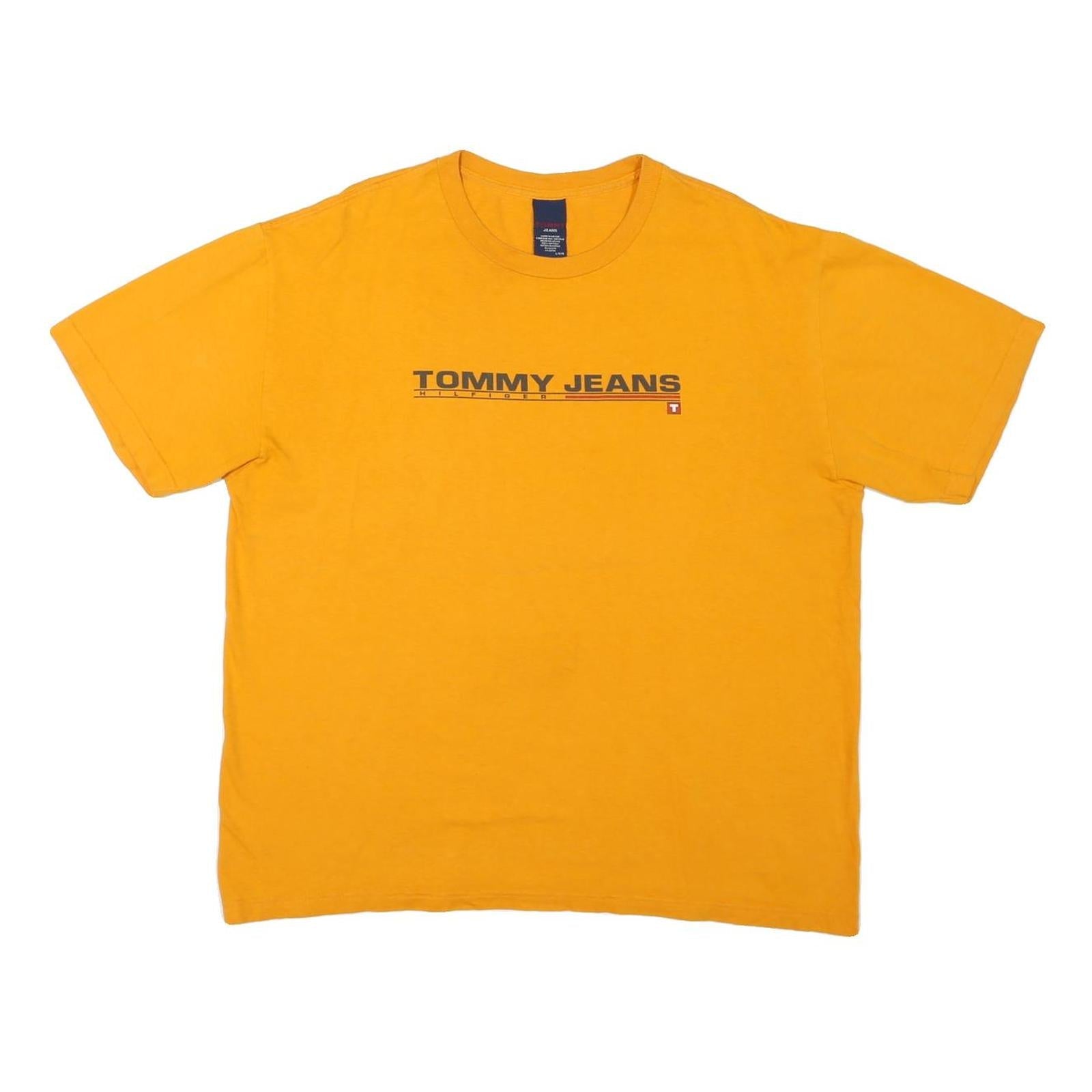 Buy TOMMY JEANS Mens Yellow Graphic T-Shirt L Short Sleeve Crew Neck Logo Print Refurbished - $32.49 TOMMY JEANS Mens Yellow Graphic T-Shirt L Short Sleeve Crew Neck Logo Print Refurbished - N/A refurbished available on Cerqular