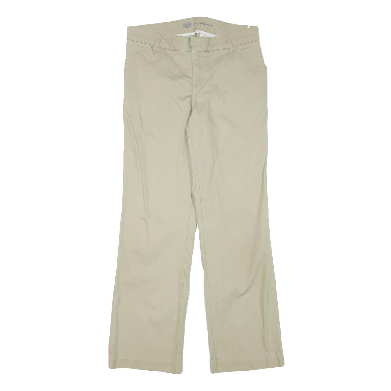 DICKIES Womens Regular Fit Beige Cotton Blend Zip Trousers W31 L30 Classic Refurbished - N/A refurbished available on Cerqular