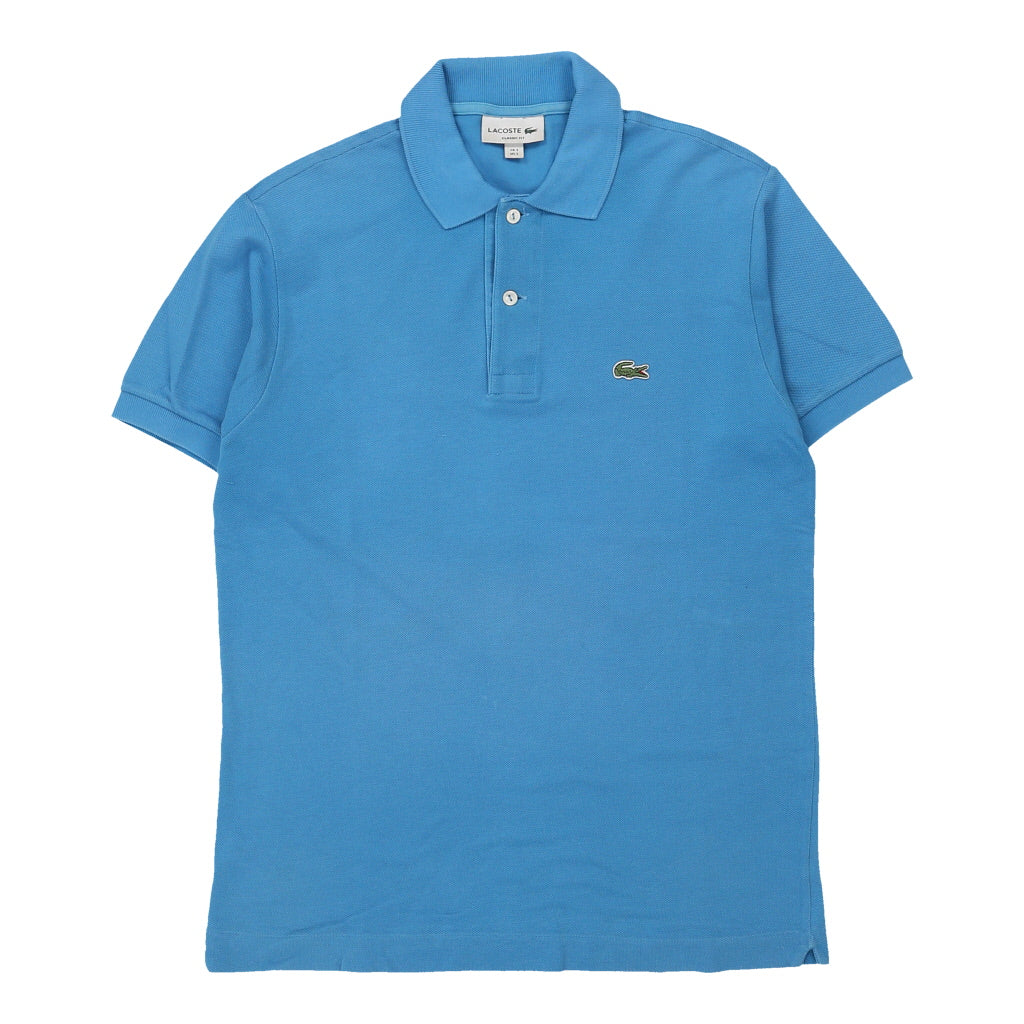 Lacoste Polo Shirt - Small Blue Cotton Refurbished - Thrifted (note: this is a term often used to describe second- refurbished available on Cerqular