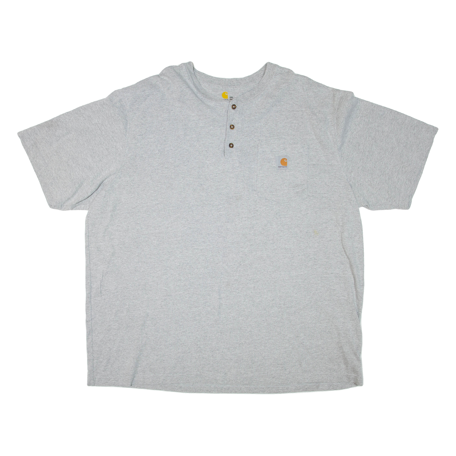 CARHARTT Mens T-Shirt Grey Crew Neck 2XL Refurbished - N/A refurbished available on Cerqular
