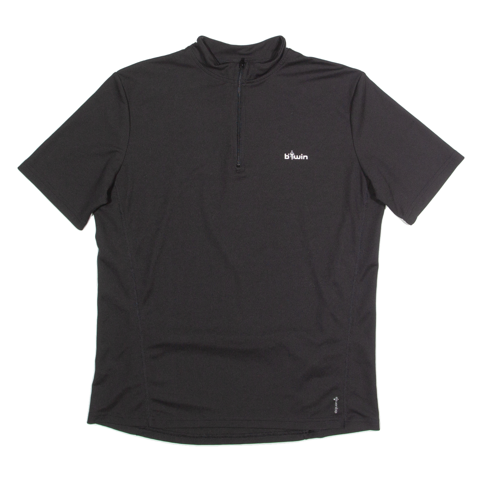 B TWIN Cycling Mens Jersey Black 1/4 Zip L Refurbished - N/A refurbished available on Cerqular