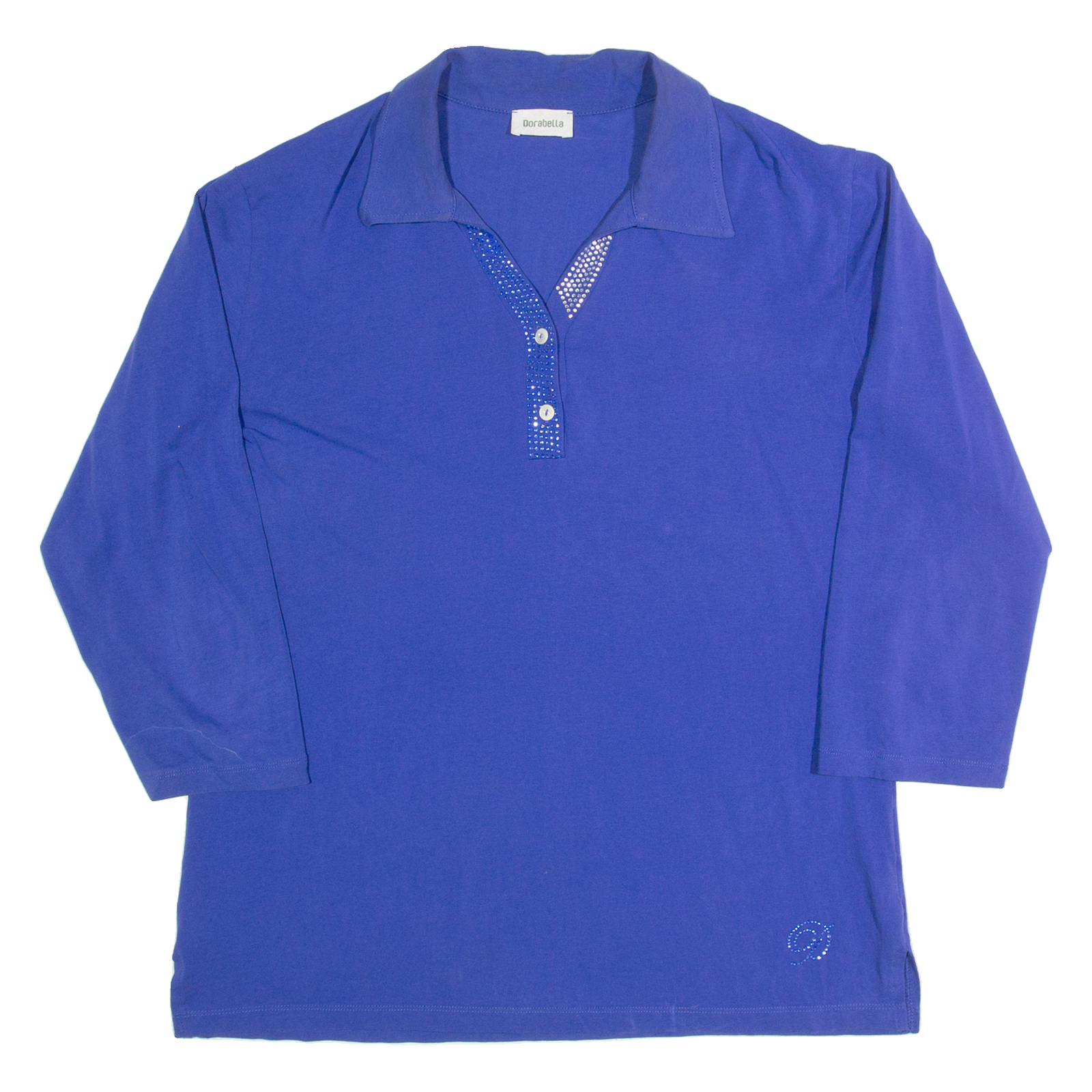 Buy DORABELLA Womens Top Blue Collared 3/4 Sleeve 90s L Refurbished - $15.59 DORABELLA Womens Top Blue Collared 3/4 Sleeve 90s L Refurbished - N/A refurbished available on Cerqular