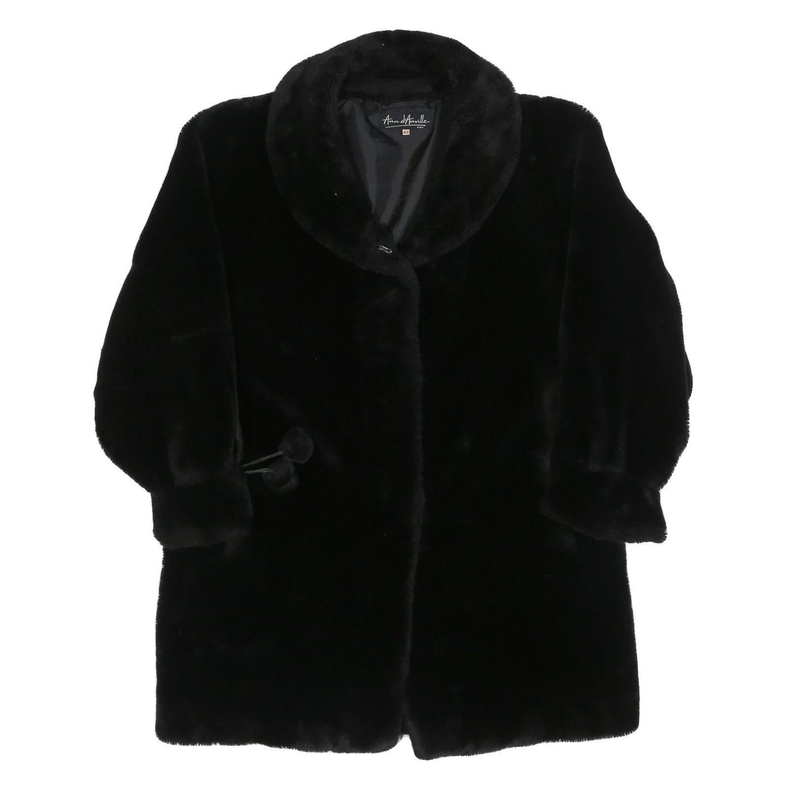 Buy ANN D'ANVILLE Womens Black Faux Fur Button Jacket L Polyester Blend Soft Plush Refurbished - $37.69 ANN D'ANVILLE Womens Black Faux Fur Button Jacket L Polyester Blend Soft Plush Refurbished - N/A refurbished available on Cerqular