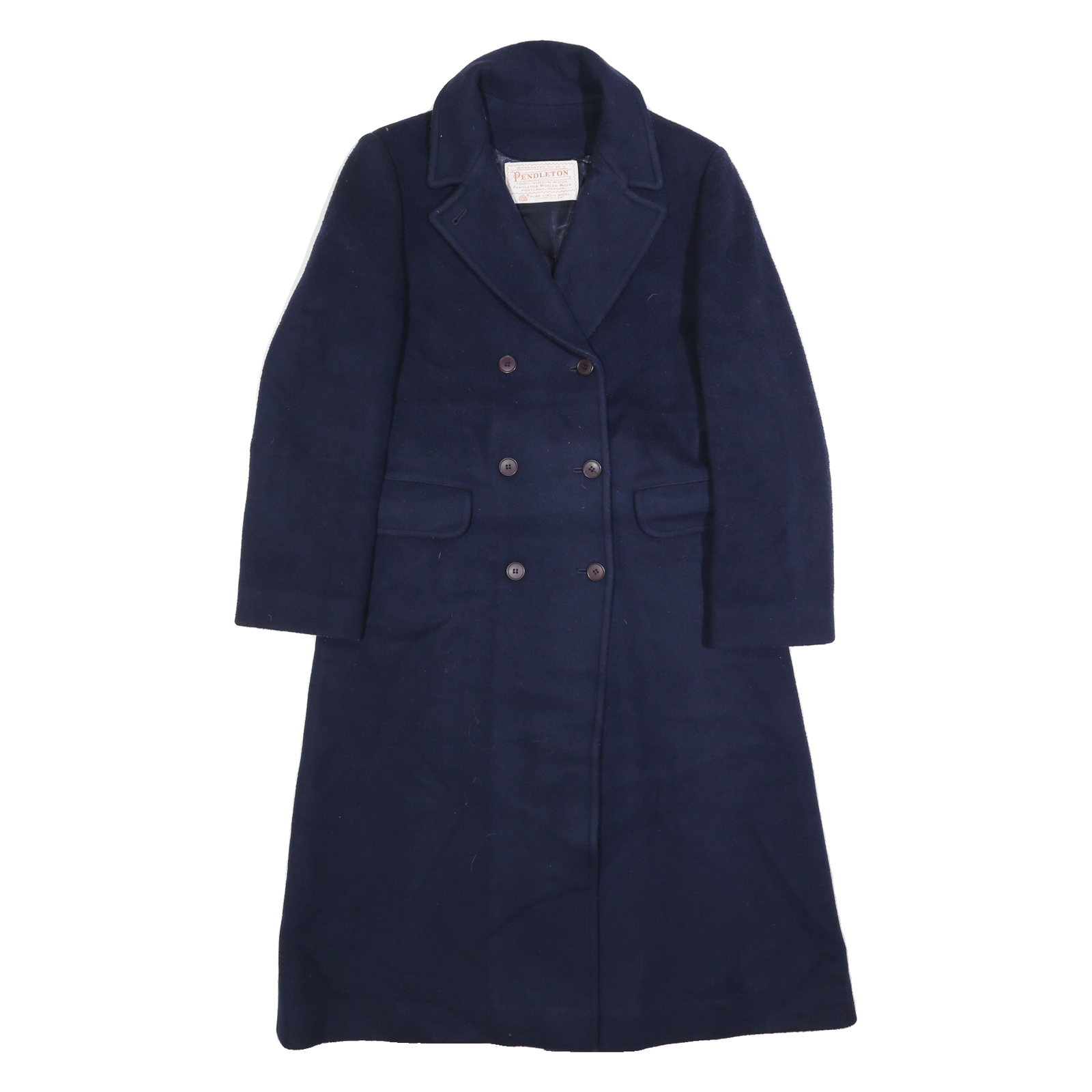 PENDLETON Womens Navy Blue Double Breasted Wool Jacket M Button Closure Tailored Refurbished - N/A refurbished available on Cerqular