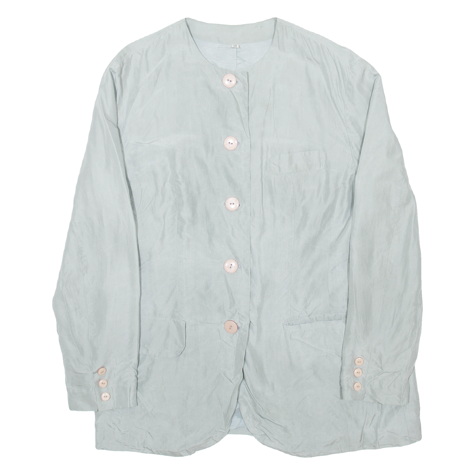 Womens Blazer Jacket Green Silk UK 16 Refurbished - N/A refurbished available on Cerqular