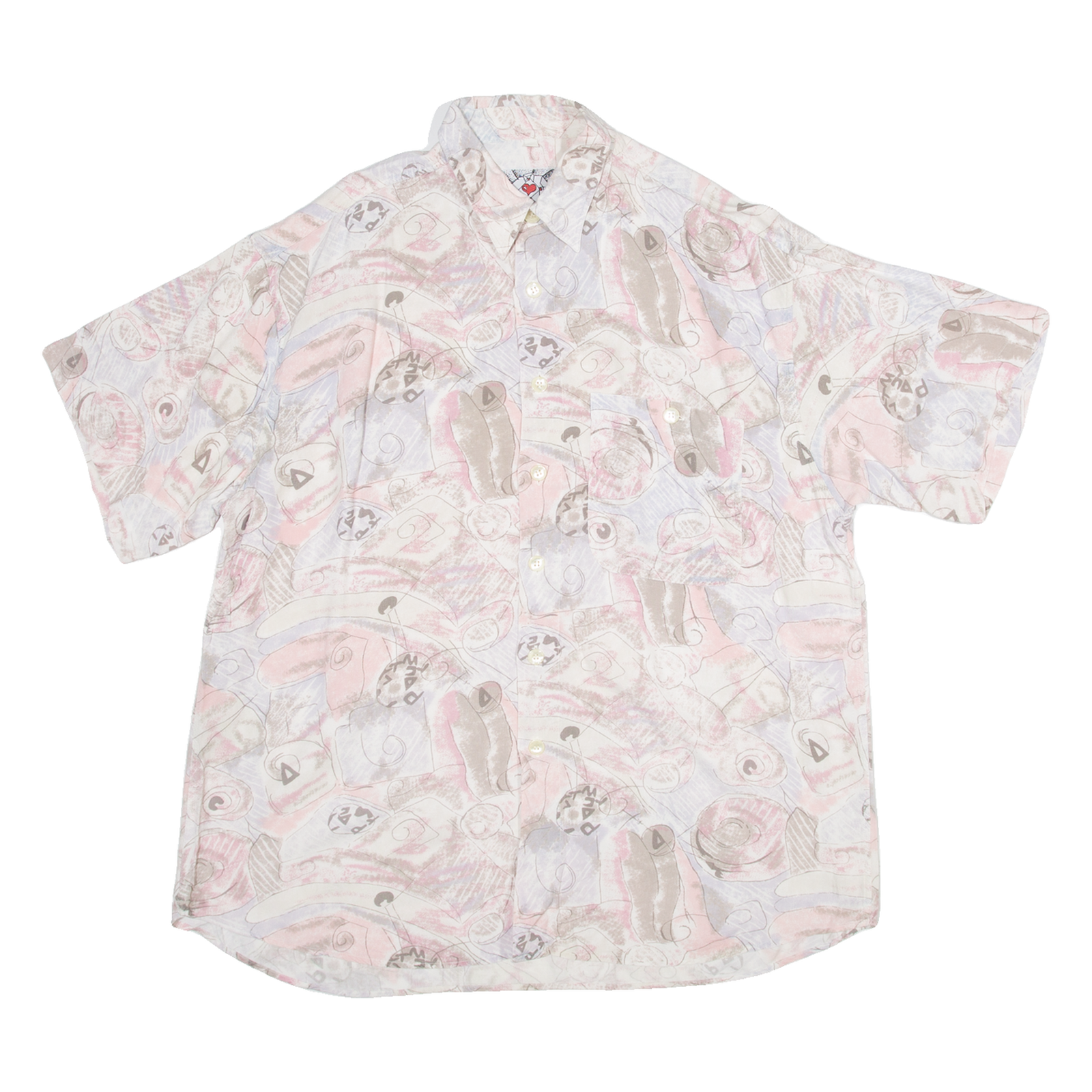 Mens Shirt Pink Crazy Pattern XL Refurbished - N/A refurbished available on Cerqular
