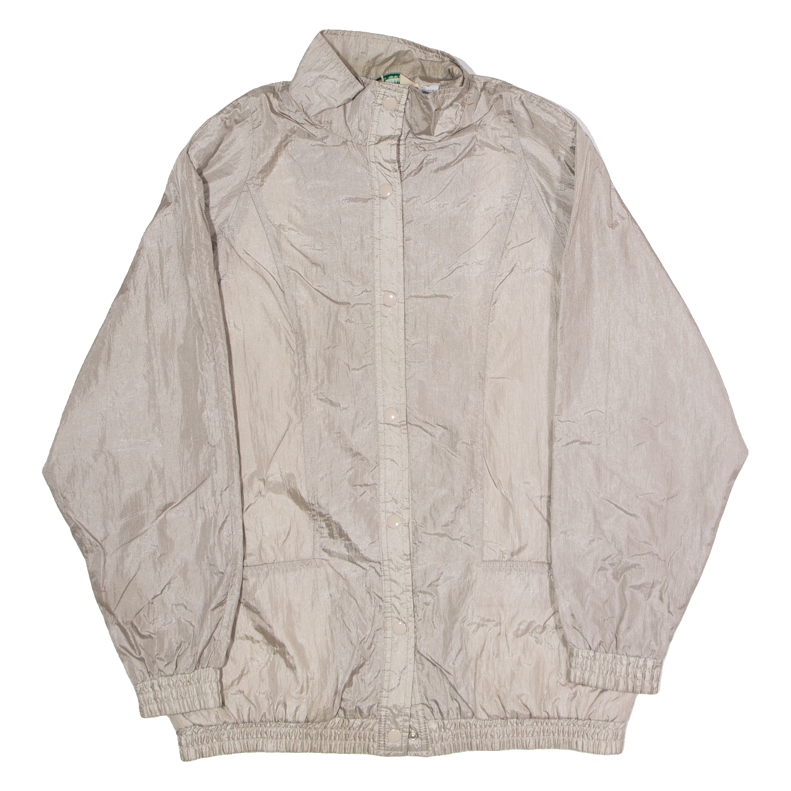 HABAND Womens Shell Jacket Silver Nylon 90s M Refurbished - N/A refurbished available on Cerqular