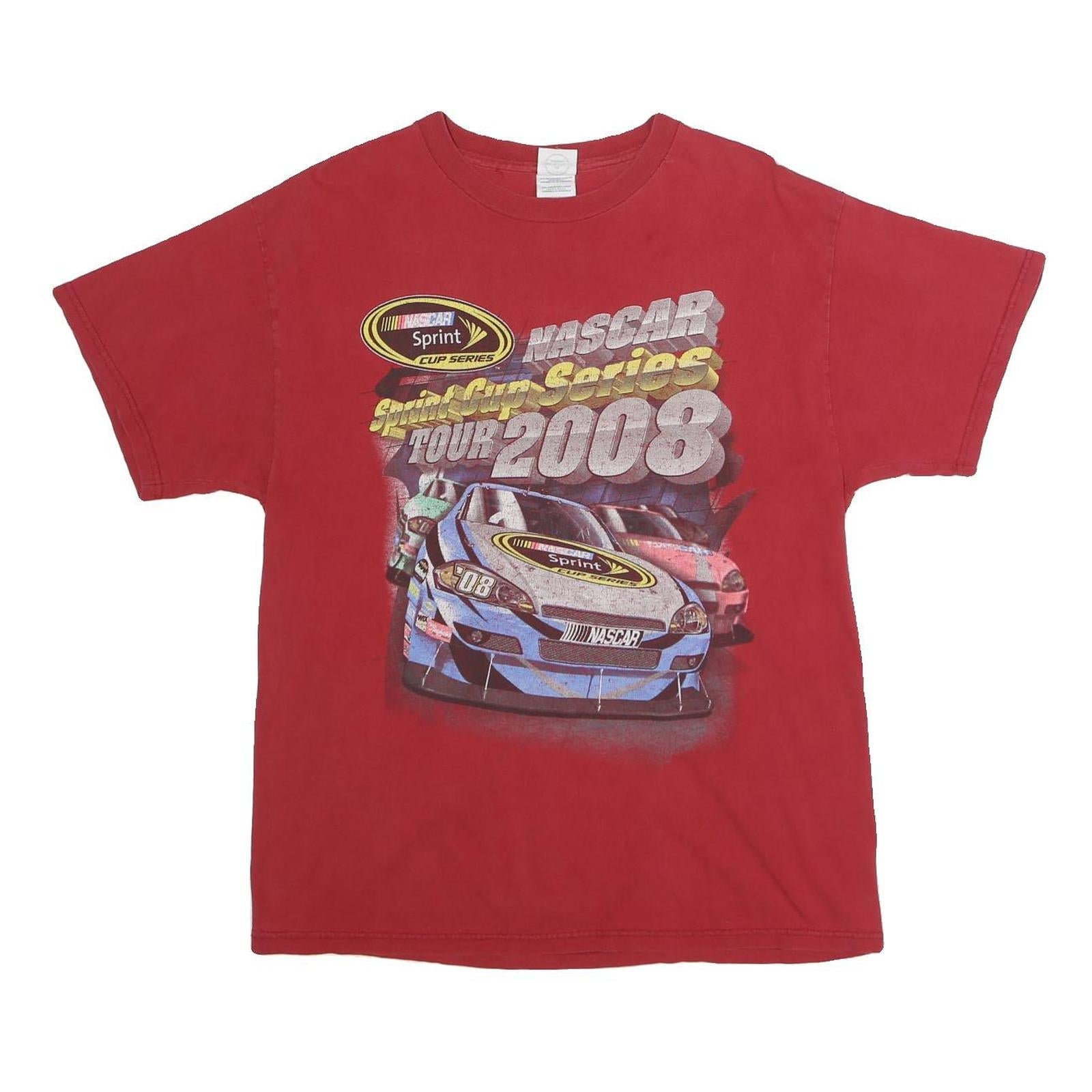 DELTA PRO WEIGHT Mens Red NASCAR Sprint Cup Series 2008 Graphic T-Shirt L Short Refurbished - N/A refurbished available on Cerqular