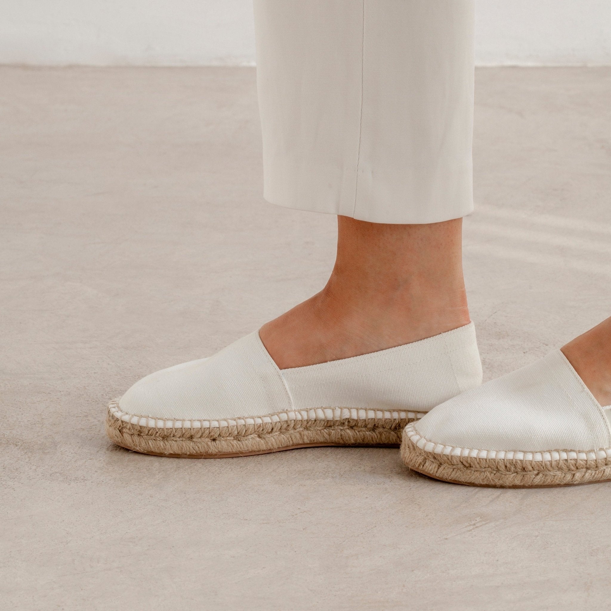 Buy Mila Sustainable, Eco Friendly, Vegan Canvas Espadrille Flats - White | Size: 8 US (39EU) | Color: White Refurbished - $89.95 Mila Sustainable, Eco Friendly, Vegan Canvas Espadrille Flats - White | Size: 8 US (39EU) | Color: White Refurbished - N/A refurbished available on Cerqular