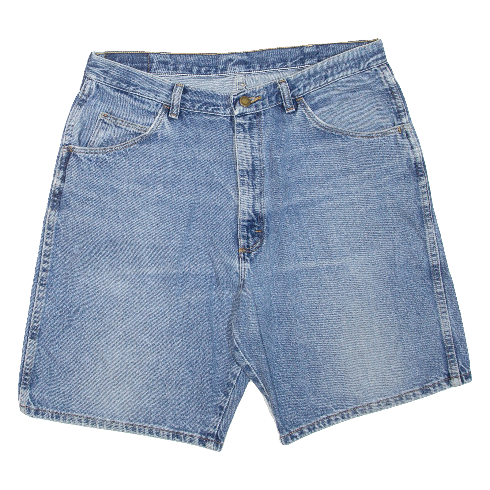 WRANGLER Mens Denim Shorts Blue M W34 Refurbished - N/A refurbished available on Cerqular