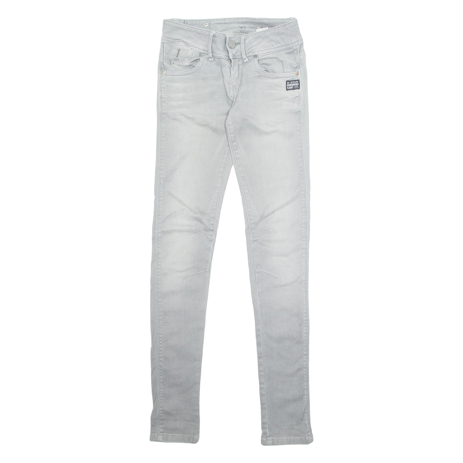 G-STAR Womens Jeans Grey Regular Skinny Stone Wash W26 L33 Refurbished - N/A refurbished available on Cerqular
