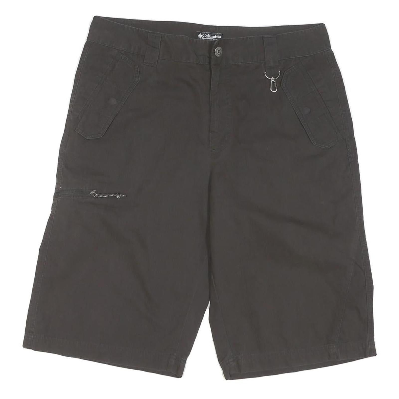 COLUMBIA Womens Shorts Black Casual L W36 Outdoor Cotton Blend Comfort Fit Refurbished - N/A refurbished available on Cerqular
