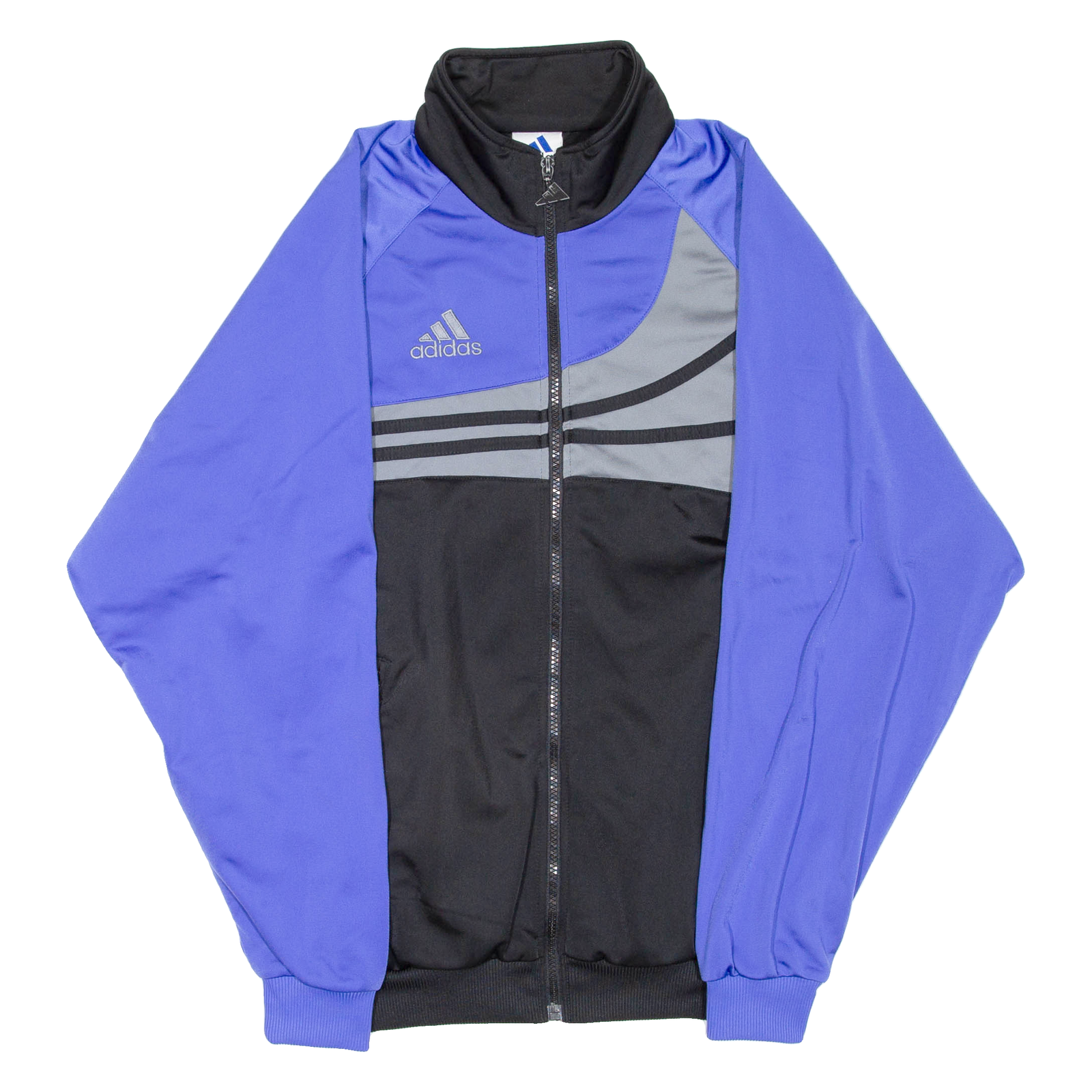 ADIDAS Mens Track Jacket Blue Colourblock M Refurbished - N/A refurbished available on Cerqular