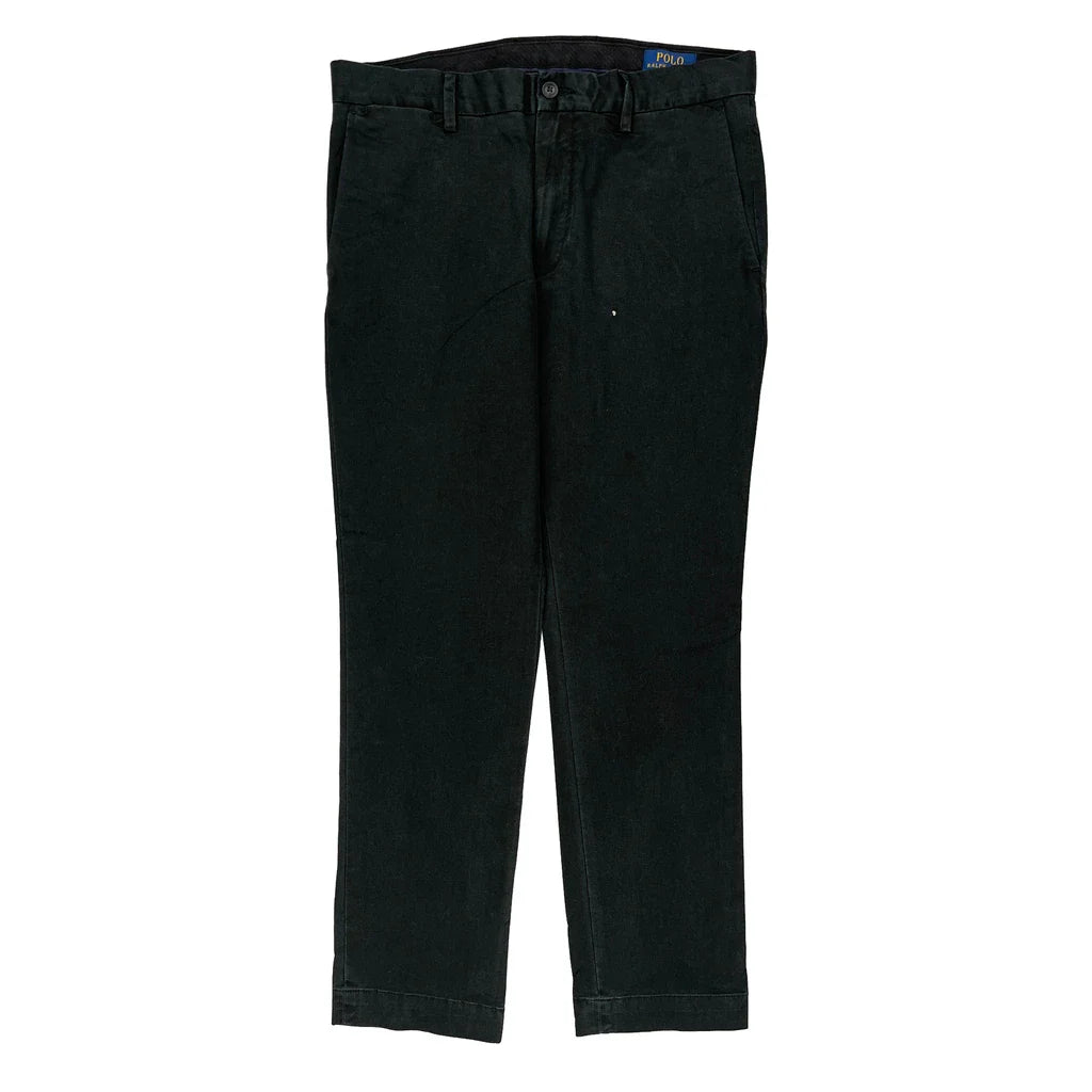 Buy Polo By Ralph Lauren Slim Fit Trousers - 32W 30L Black Cotton Refurbished - $40.19 Polo By Ralph Lauren Slim Fit Trousers - 32W 30L Black Cotton Refurbished - Thrifted (note: this is a term often used to describe second- refurbished available on Cerqular