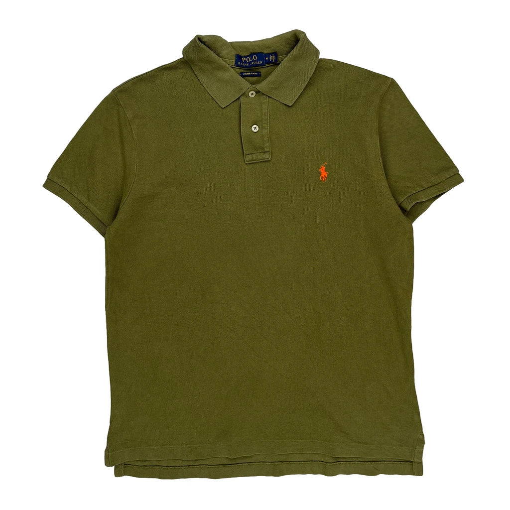 Buy Polo By Ralph Lauren Slim Fit Polo Shirt - Medium Green Cotton Refurbished - $33.49 Polo By Ralph Lauren Slim Fit Polo Shirt - Medium Green Cotton Refurbished - Thrifted (note: this is a term often used to describe second- refurbished available on Cerqular