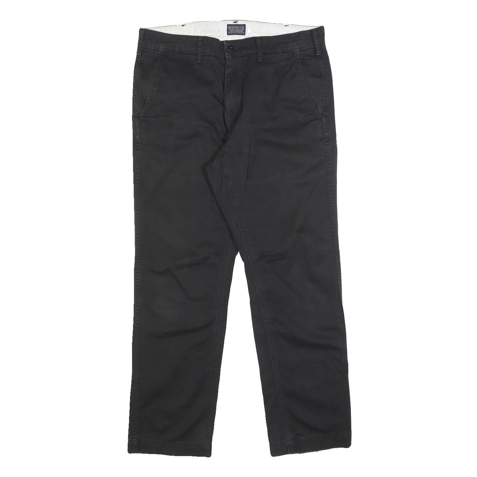 LEVI'S Mens Slim Black Cotton Blend Slim Trousers W31 L30 Classic Zip Closure Refurbished - N/A refurbished available on Cerqular