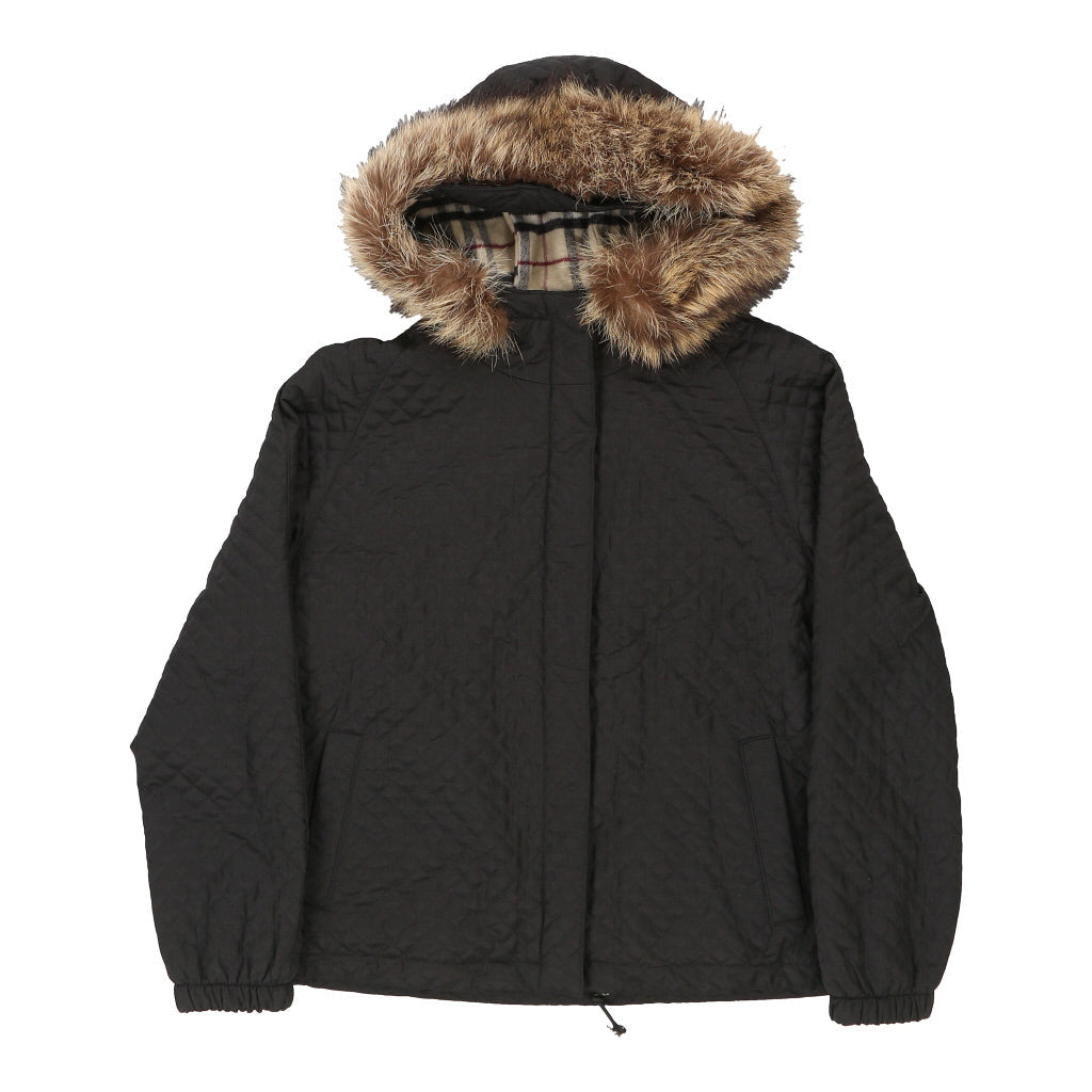Burberry London Jacket - Medium Black Polyester | Size: medium Refurbished - N/A (Preloved Designer is not a specific brand, it refurbished available on Cerqular
