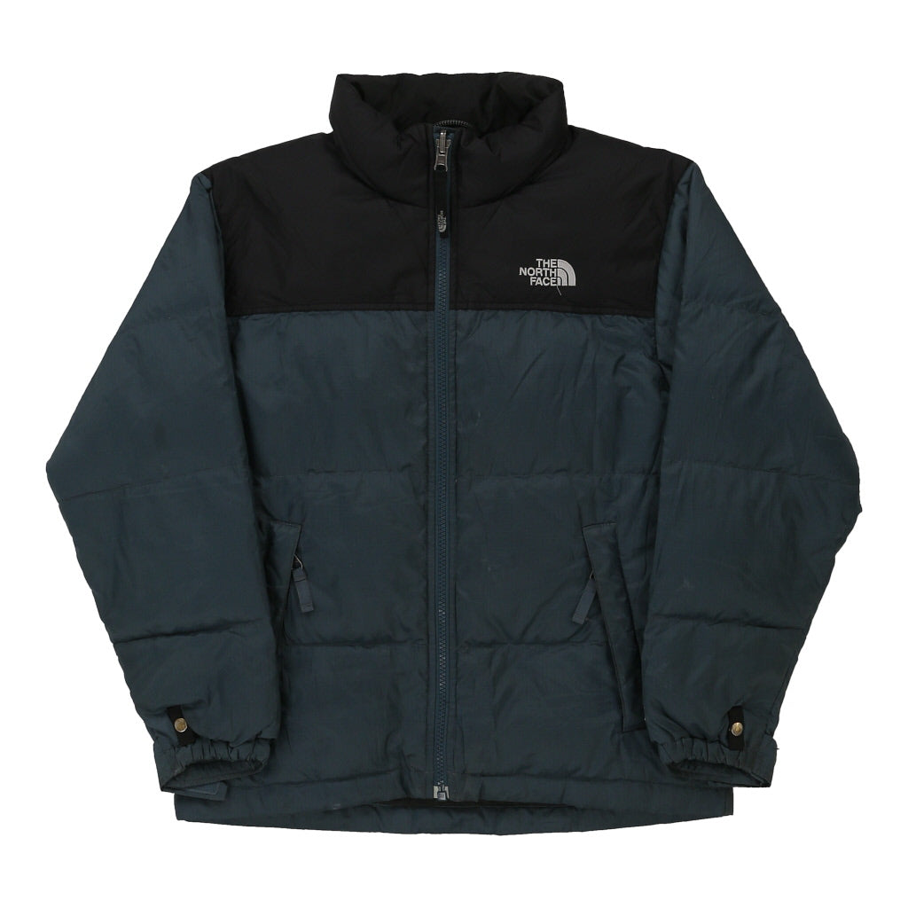 Age 10-12 550 The North Face Puffer - Medium Blue Down And Feather Refurbished - Thrifted (note: this is a term often used to describe second- refurbished available on Cerqular