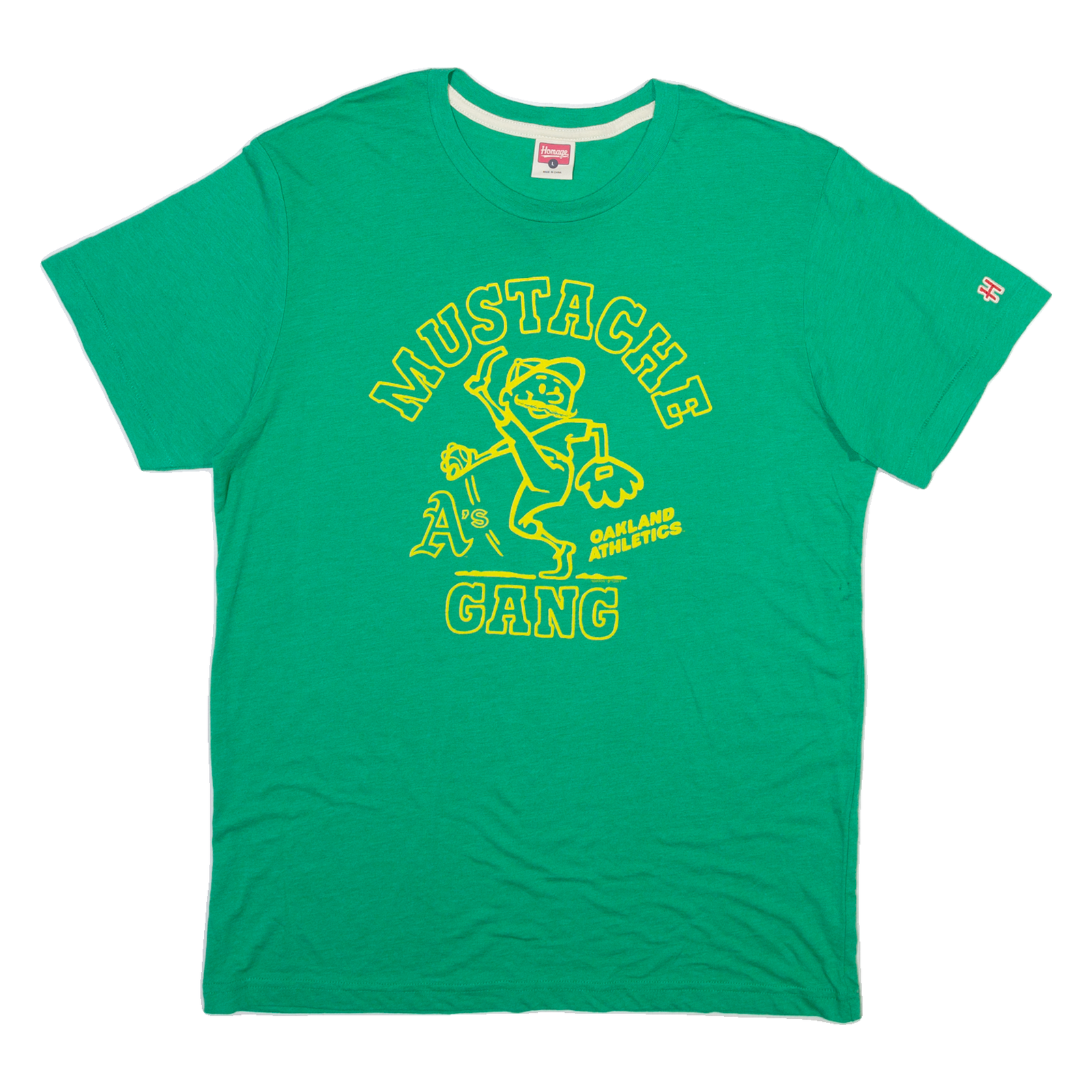 HOMAGE Mens T-Shirt Green L Refurbished - N/A refurbished available on Cerqular