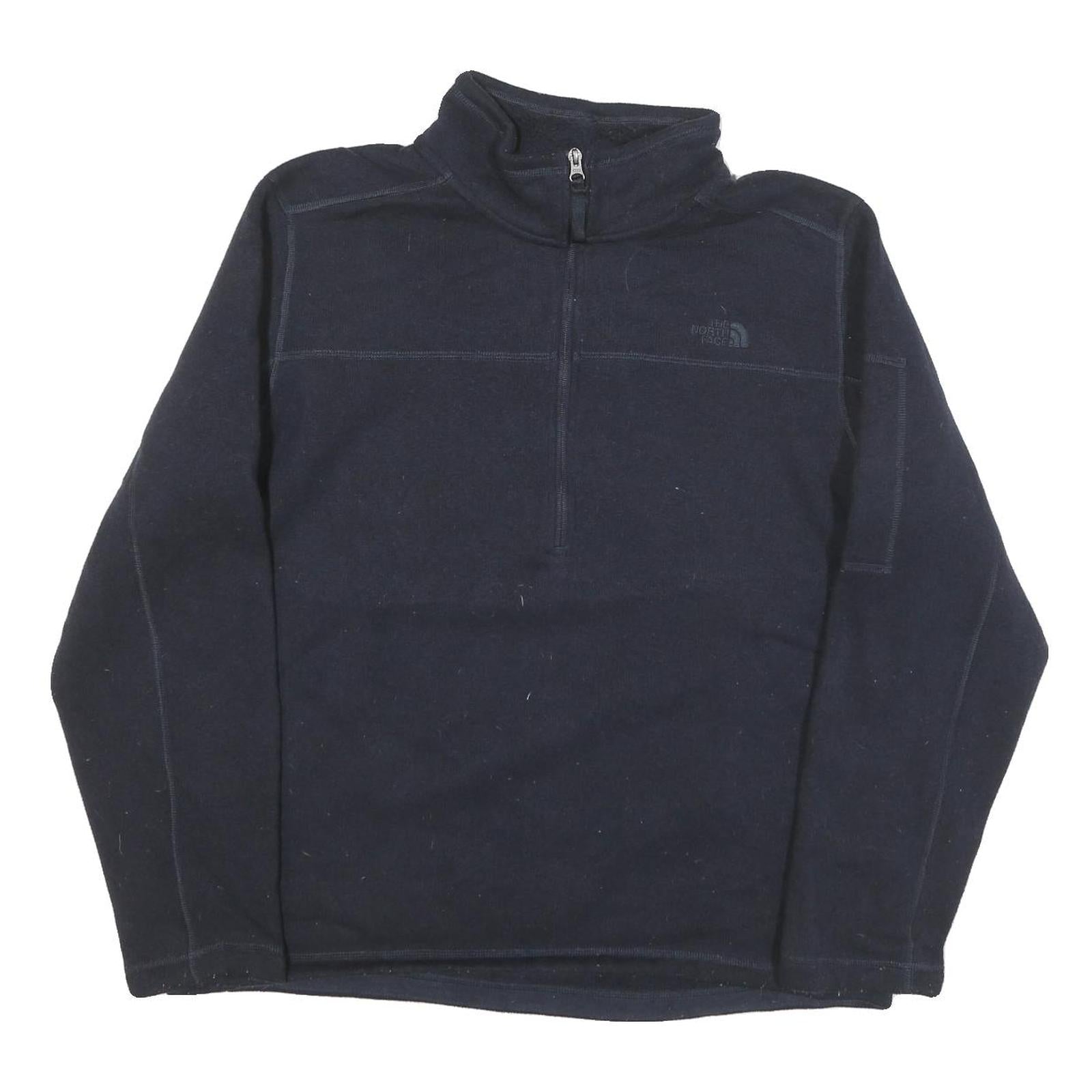 THE NORTH FACE Mens Black Outdoor Pullover Plain Crew Neck Polyester Blend Refurbished - N/A refurbished available on Cerqular