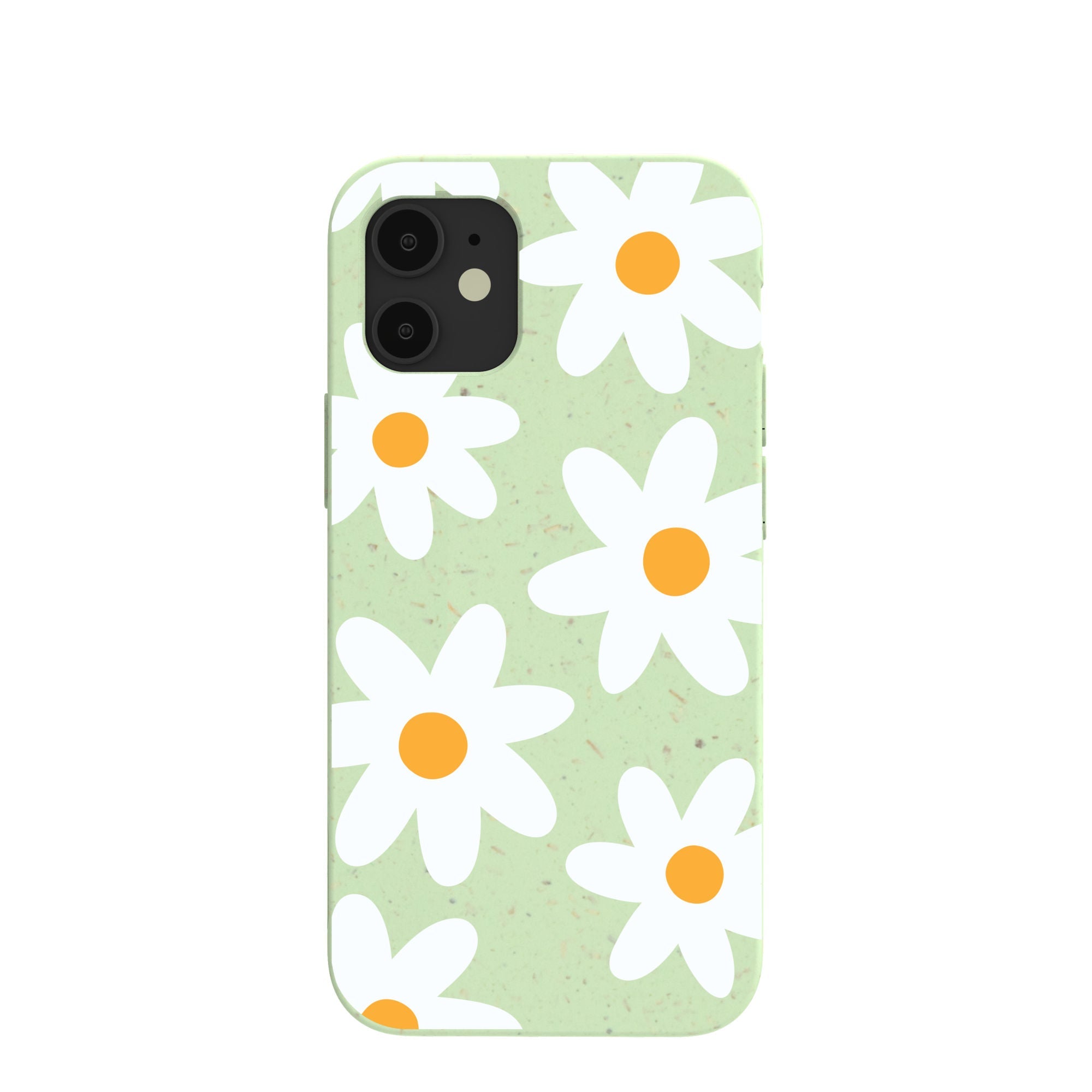 Sage Green Daisy iPhone 12 Mini Case Refurbished - Pela Case refurbished available on Cerqular