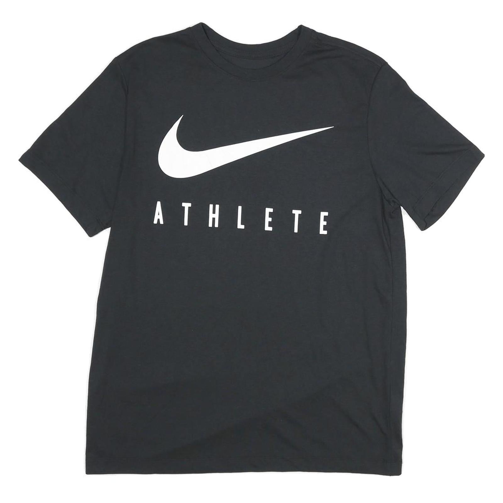 NIKE Mens Black Athlete Graphic T-Shirt M Short Sleeve Crew Neck Sportswear Refurbished - N/A refurbished available on Cerqular