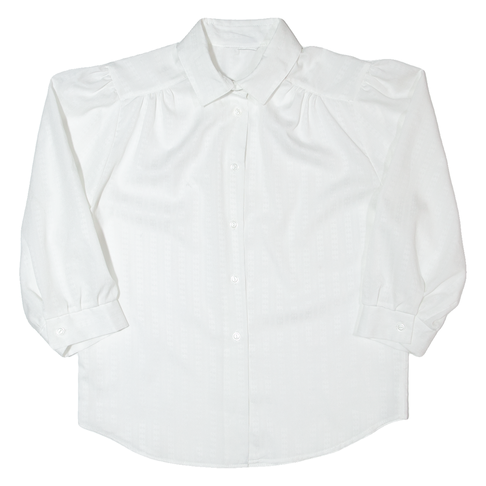 Womens Shirt White 90s Striped Long Sleeve M Refurbished - N/A refurbished available on Cerqular