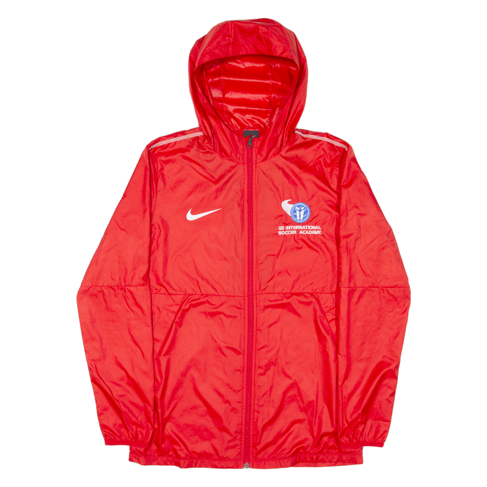 Buy NIKE I2i International Soccer Academy Mens Track Jacket Red Hooded M Refurbished - $26.51 NIKE I2i International Soccer Academy Mens Track Jacket Red Hooded M Refurbished - N/A refurbished available on Cerqular