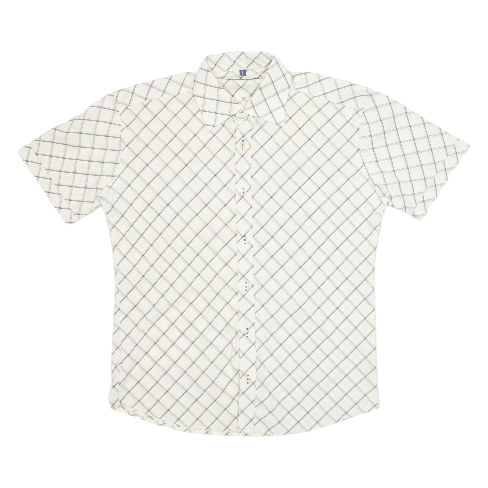 BEN SHERMAN Mens Shirt Cream Diamond M Refurbished - N/A refurbished available on Cerqular