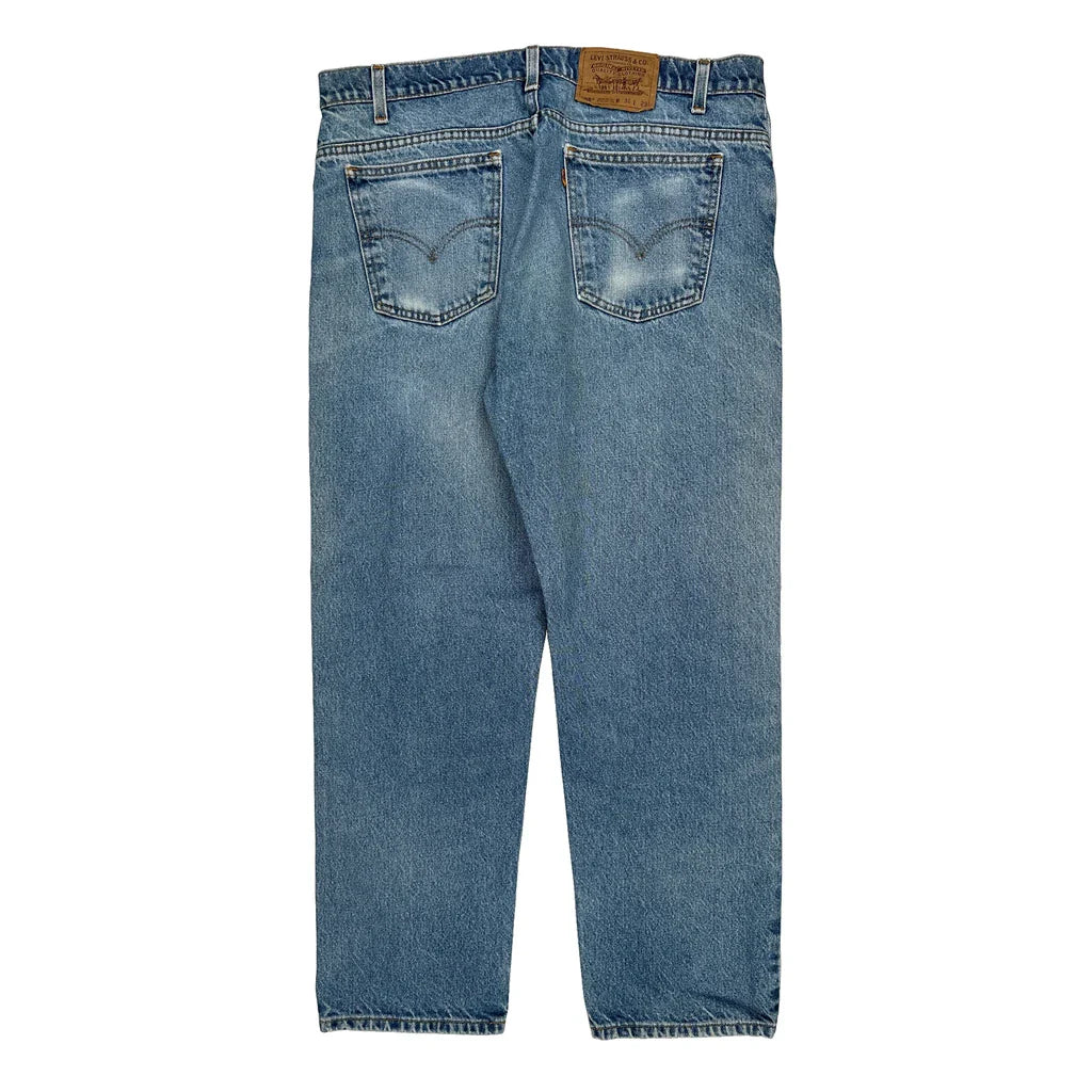 Levis 505 Jeans - 36W 29L Light Wash Cotton Refurbished - Thrifted (note: this is a term often used to describe second- refurbished available on Cerqular