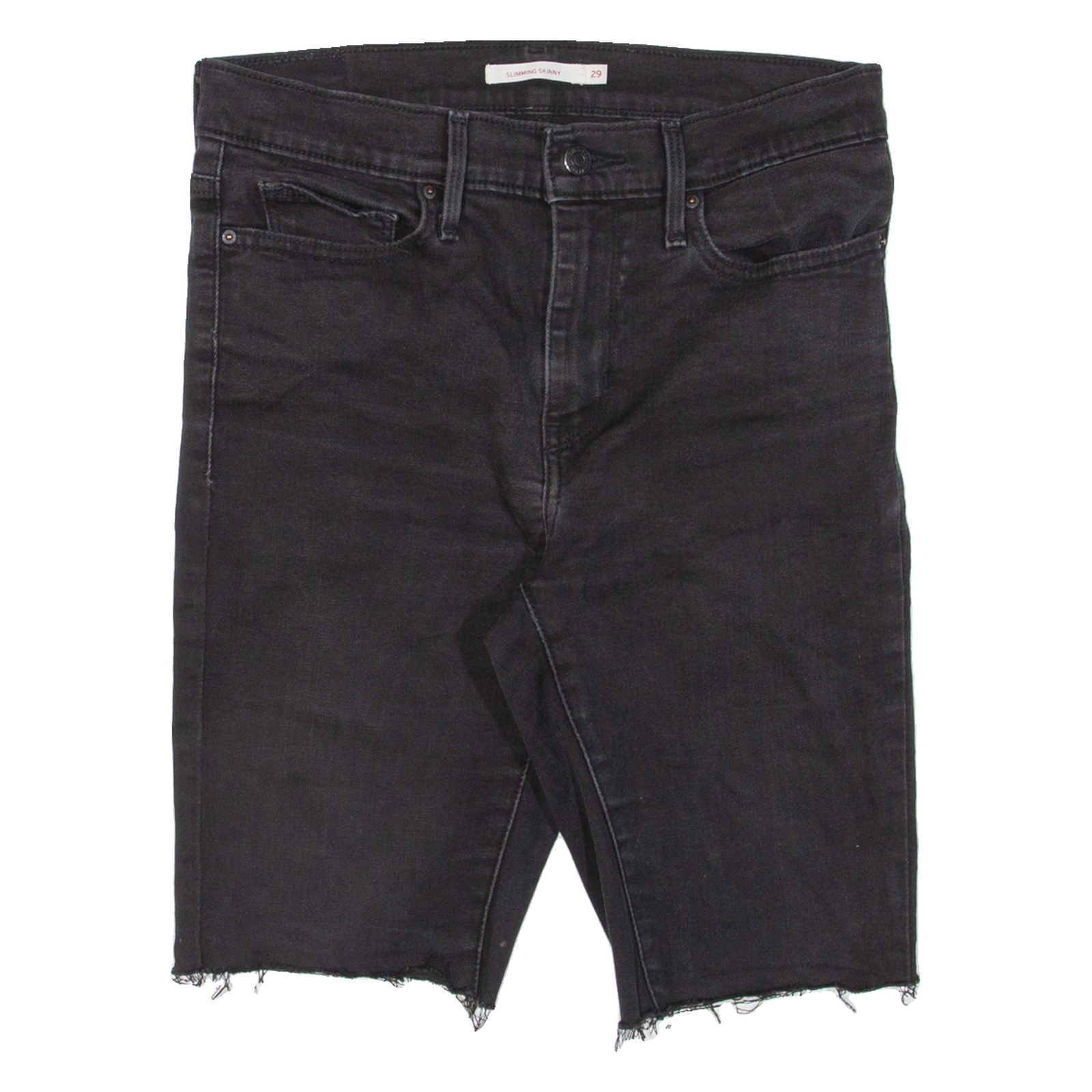 LEVI'S Womens Jorts Shorts Black Slim M W29 Refurbished - N/A refurbished available on Cerqular