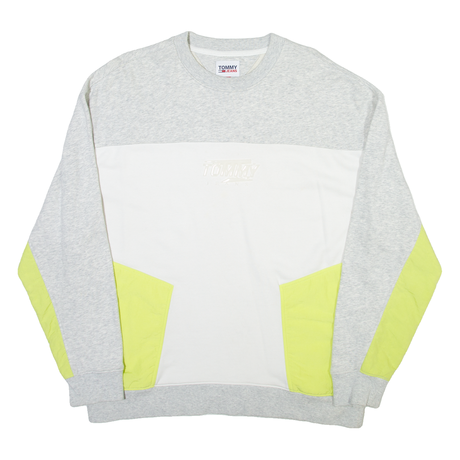TOMMY JEANS Mens Sweatshirt White Crew Neck M Refurbished - N/A refurbished available on Cerqular