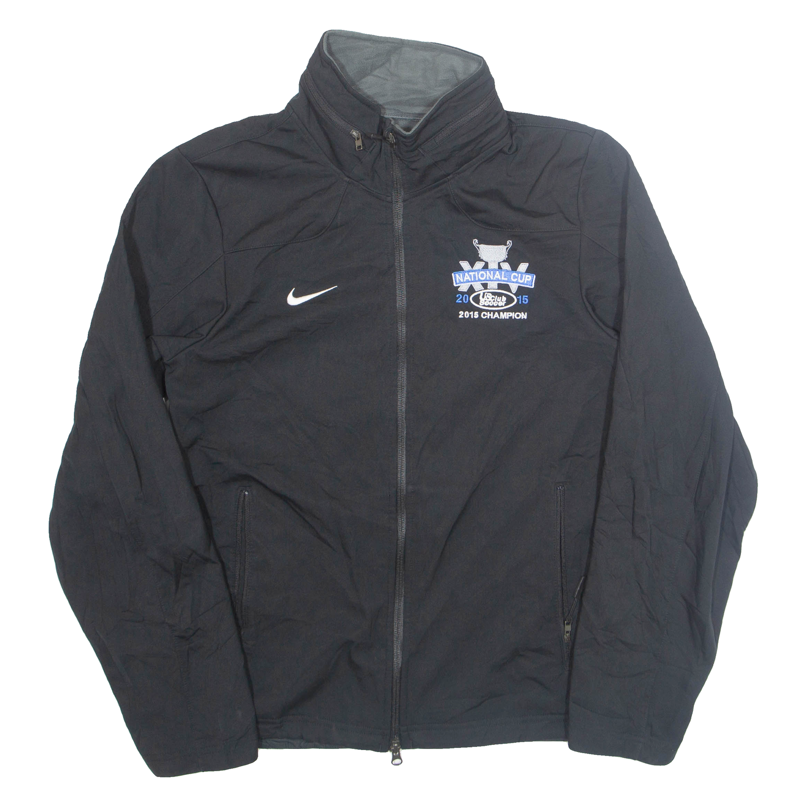 NIKE US Club Soccer Champion 2015 Mens Jacket Black USA S Refurbished - N/A refurbished available on Cerqular
