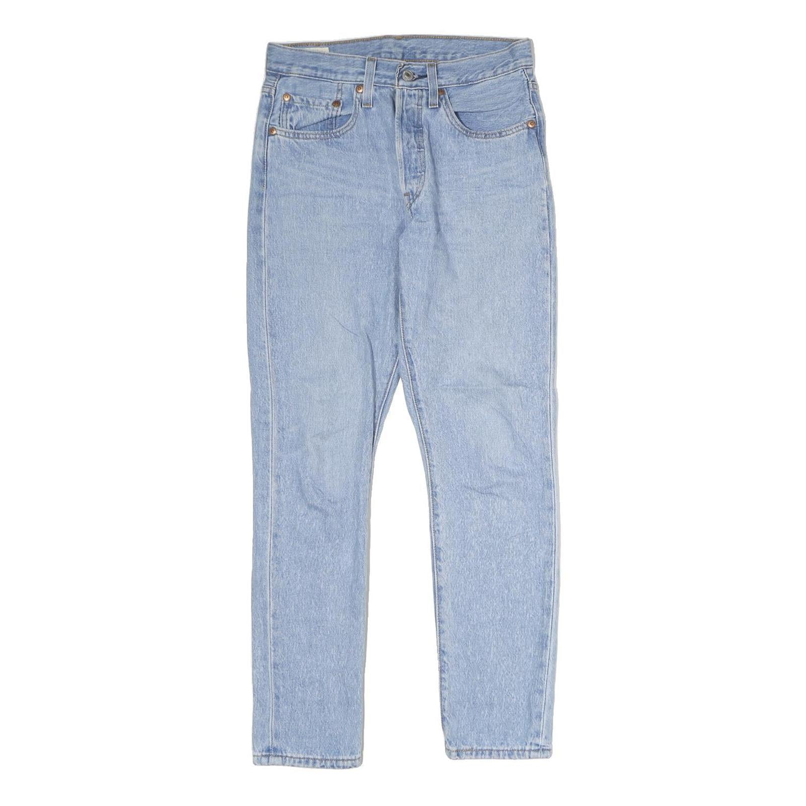 LEVI'S 501S Mens Jeans Blue Regular Straight Denim Light W28 L27 Classic Fit Refurbished - N/A refurbished available on Cerqular