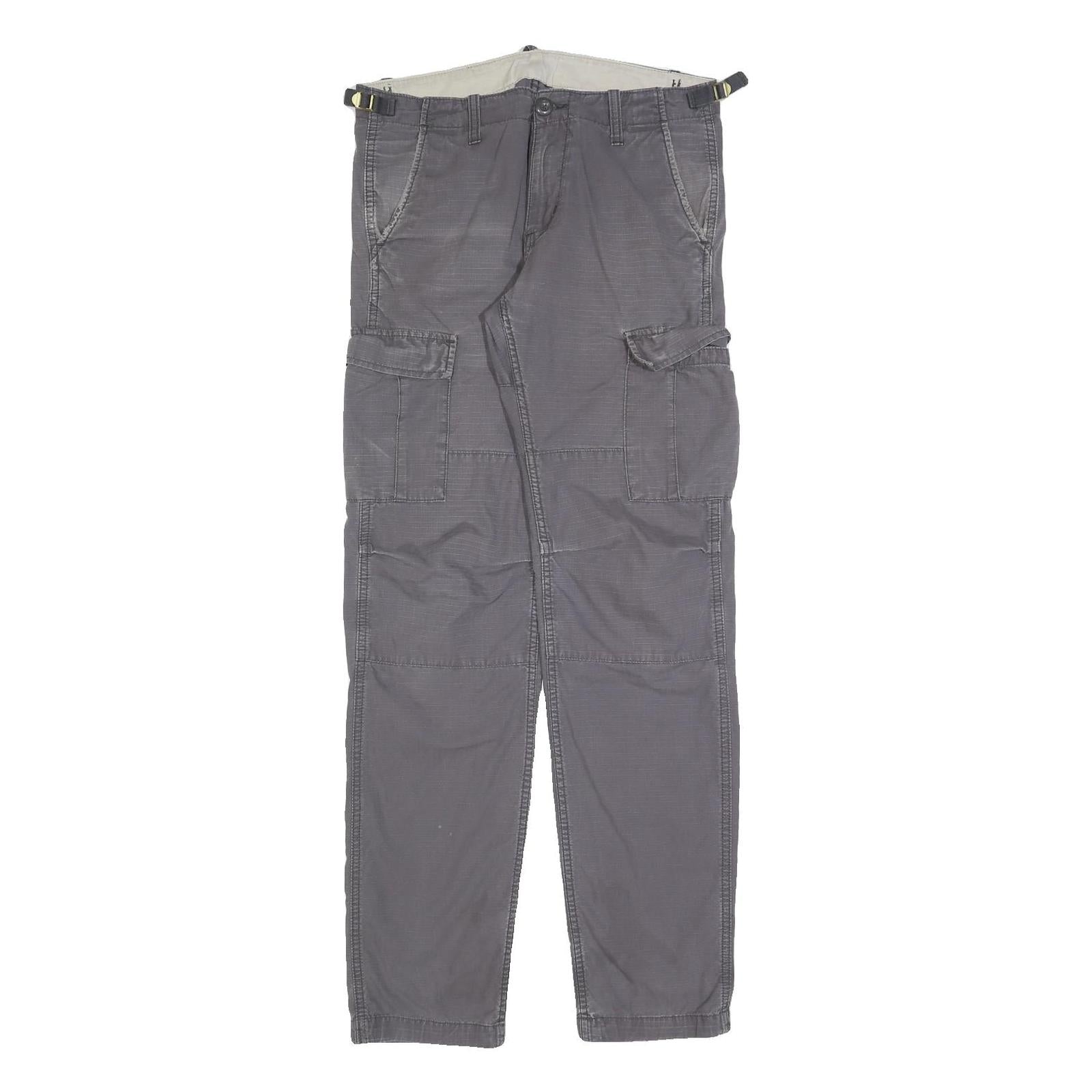 CARHARTT Mens Cotton Blend Grey Slim Cargo Trousers W29 L34 Workwear Durable Refurbished - N/A refurbished available on Cerqular